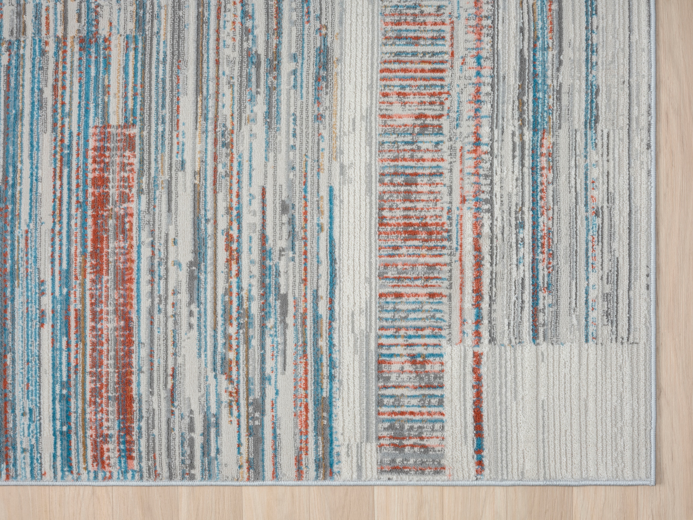 GOODproduct Tapis »Ziven« Rectangulaire 8 mm Höhe Kurzflor, modern bunt pflegeleicht, Hoch Tief, Wohnzimmer