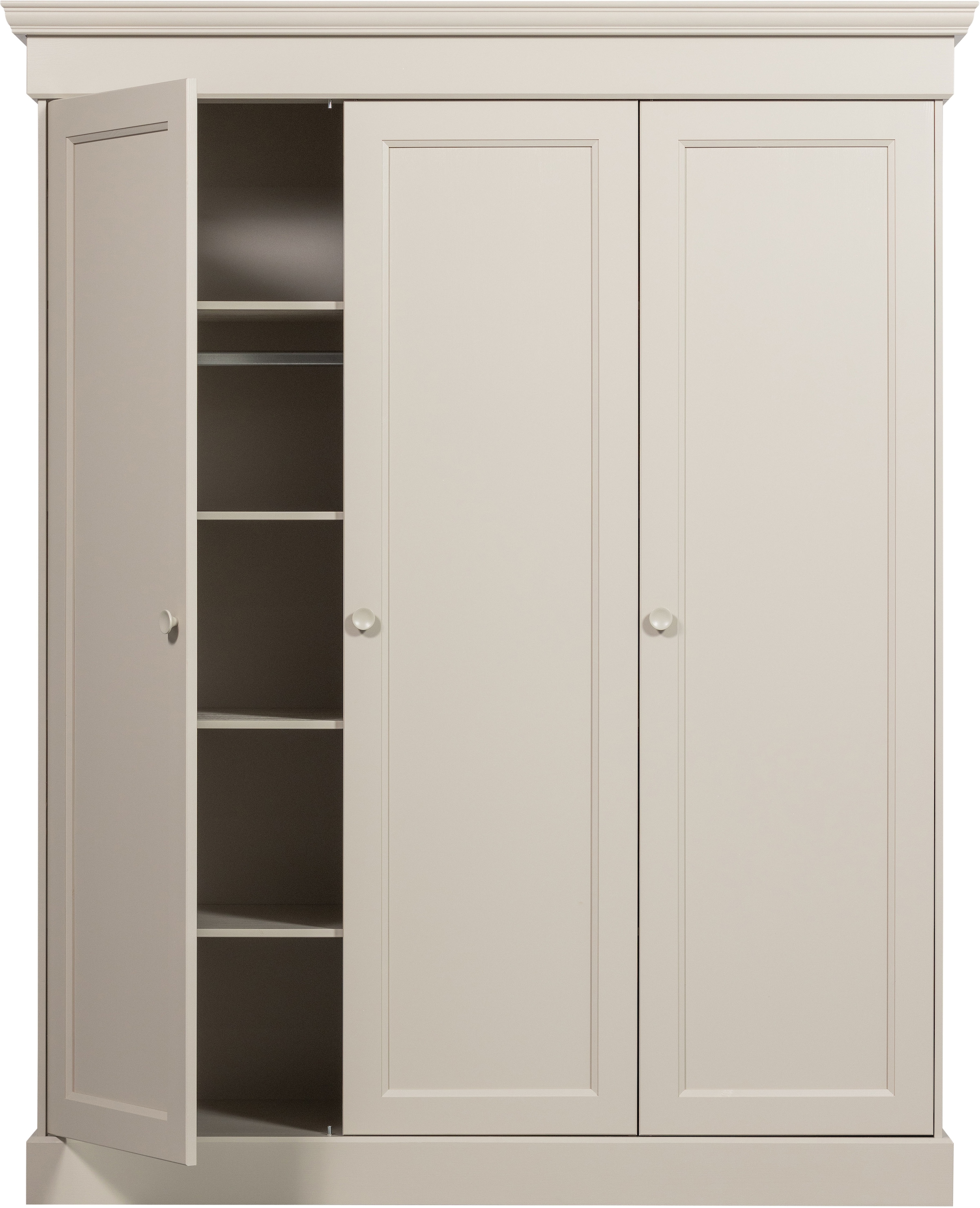 WOOOD Kleiderschrank »Olivia FSC®-Kiefernholz mit Hängebereich, H 212 x B 171 x T 63 cm« Tragkraft 10 kg pro Boden, Einlegeboden-Optionspakete erhältlich