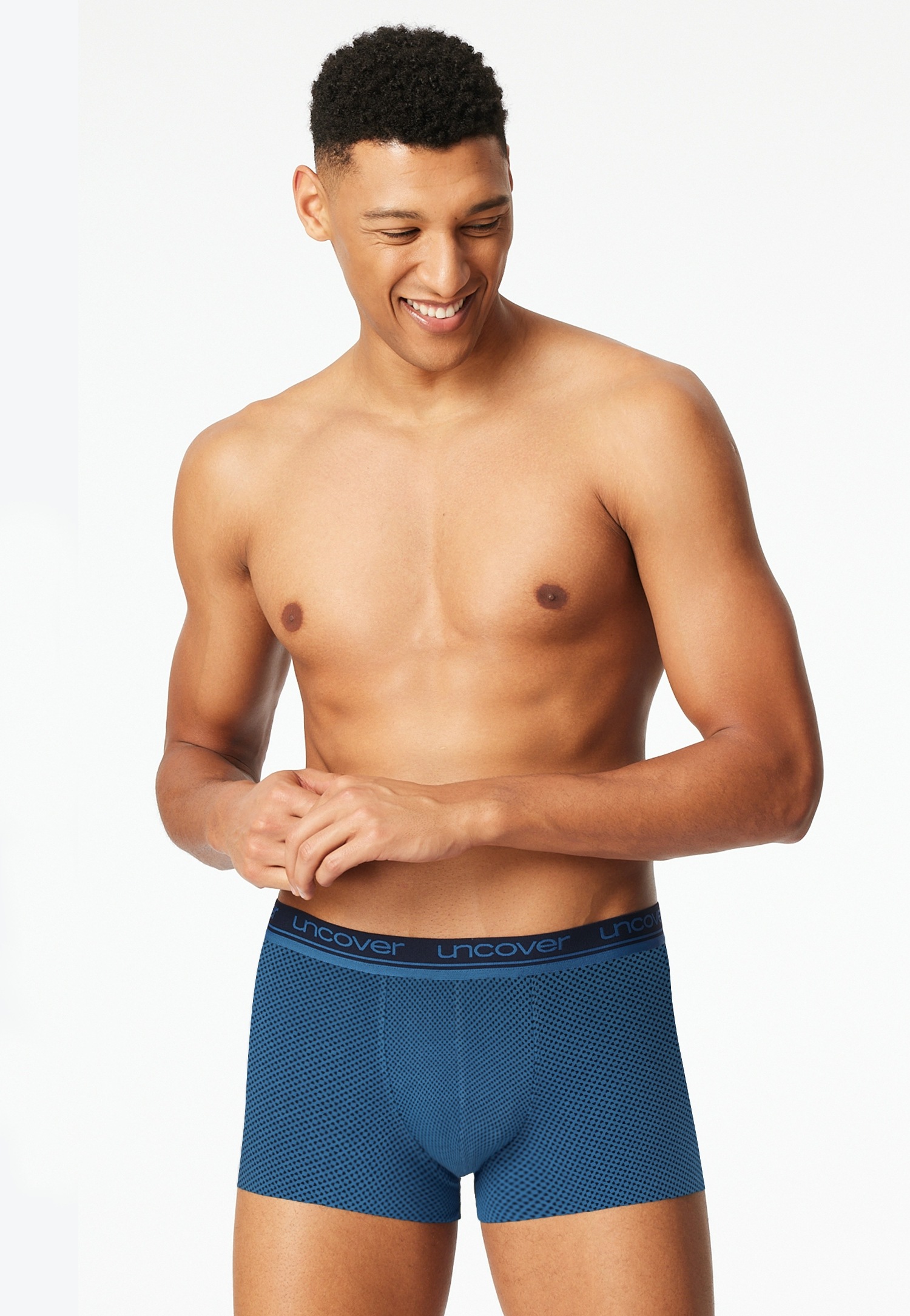 uncover by SCHIESSER Boxer »Uncover Cotton« 2er Pack,  ohne Eingriff, elastisch, Single Jersey-Qualität, Logo-Bund