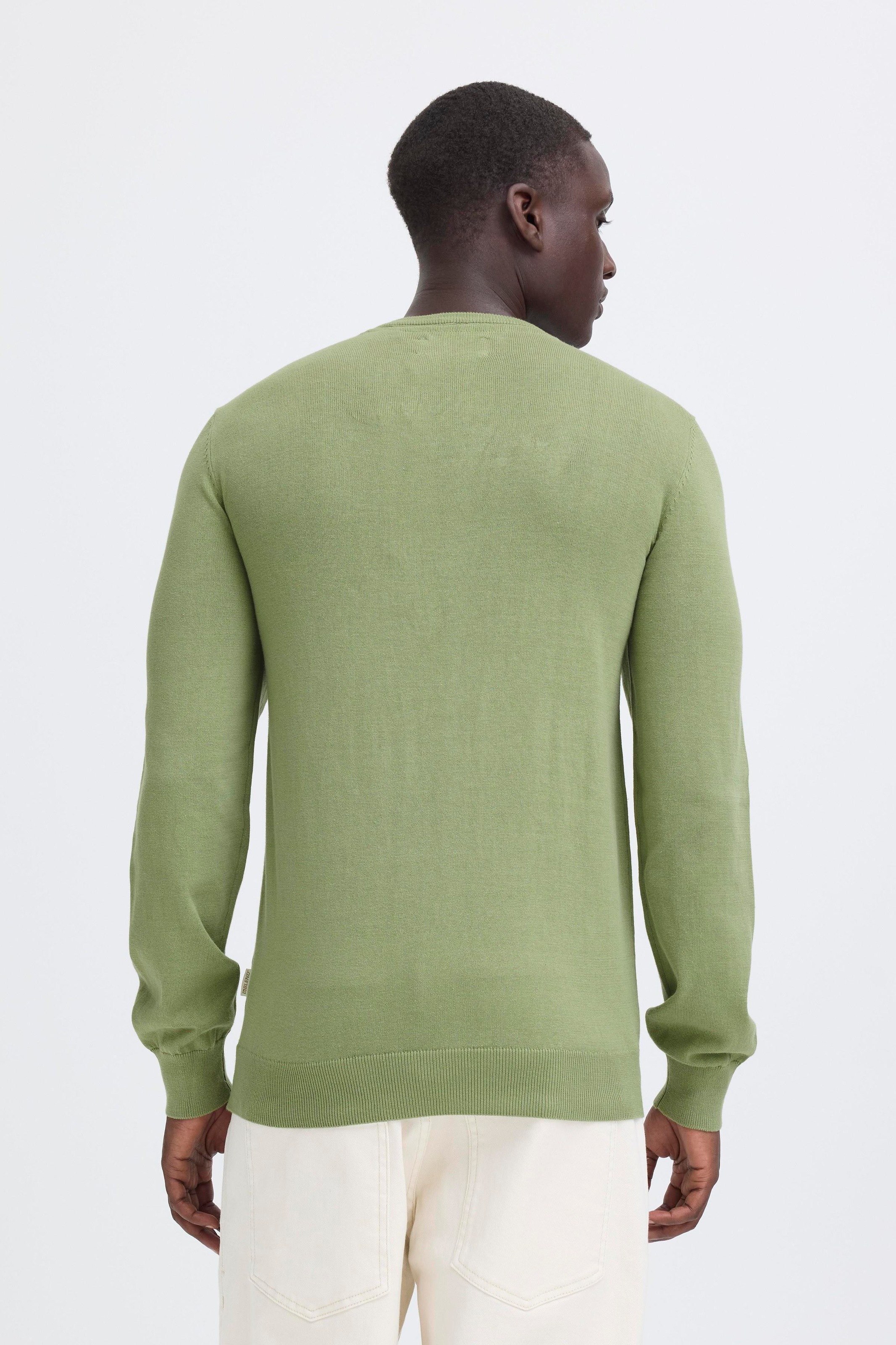 Blend Strickpullover »BHBRAY CREW KNIT« mit Rundhalsausschnitt, aus Baumwolle, Regular Fit, Langarm, unifarben