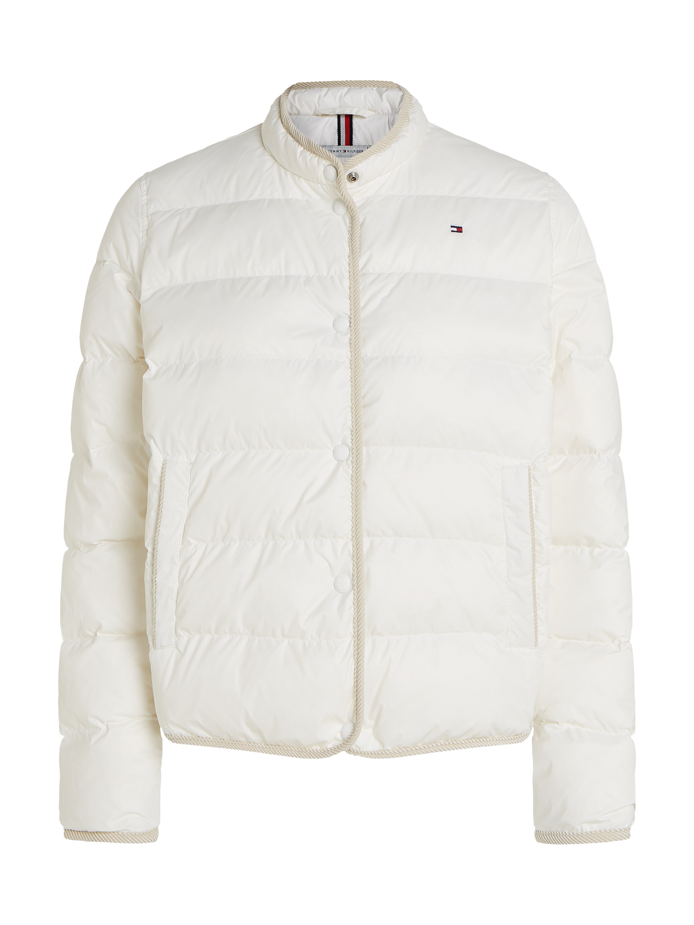 Tommy Hilfiger Steppjacke »LW DOWN COLLARLESS JACKET«, mit leichter Wattierung