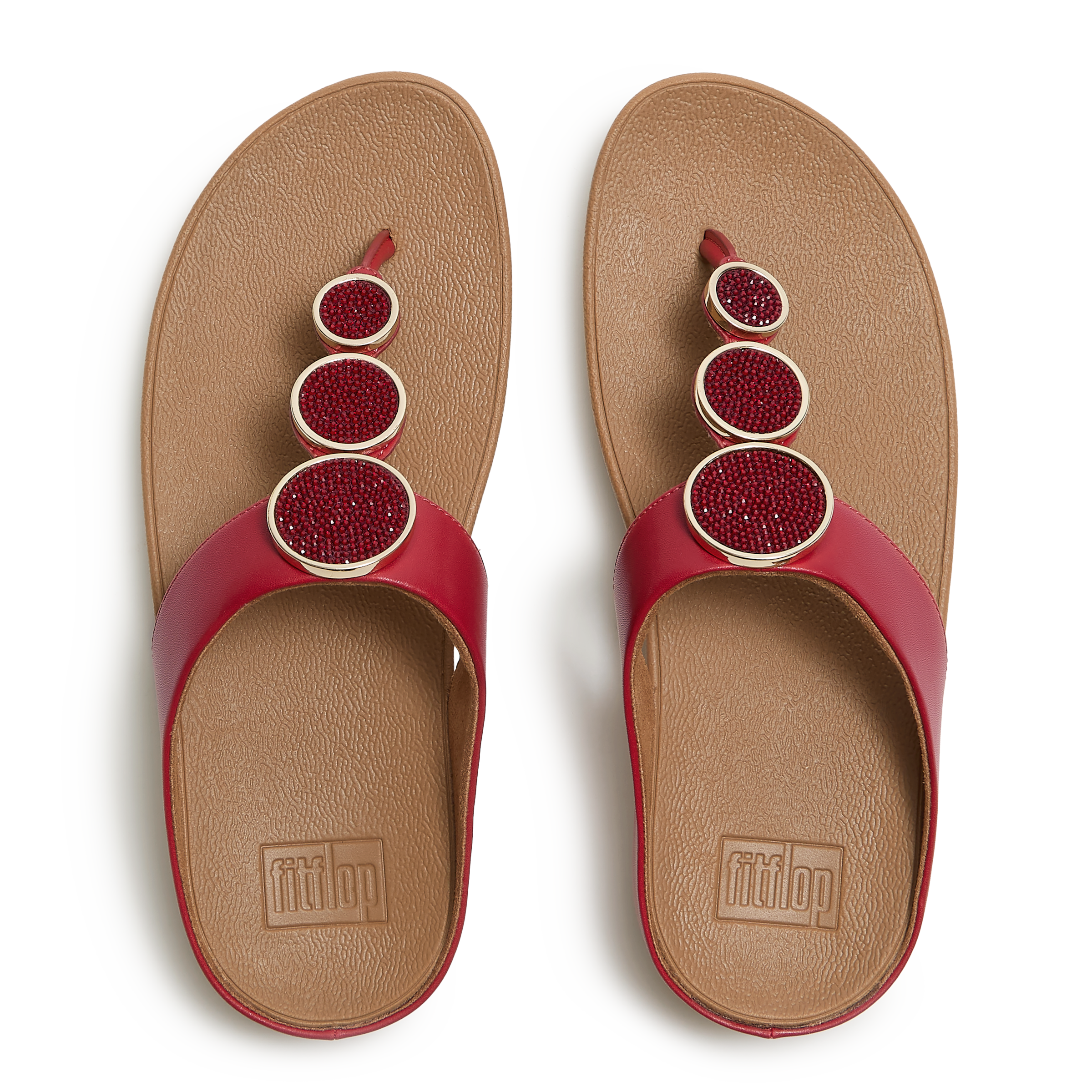 Fitflop Dianette »HALO BEAD-CIRCLE METALLIC TOE-POST SANDALS«  Pool Slides, sandale avec technologie d’amortissement intermédiaire