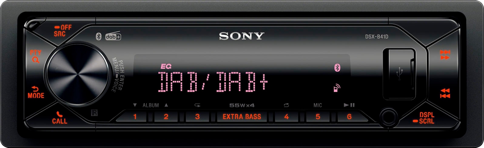 Autoradio »DSXB41KIT«, (Bluetooth Digitalradio (DAB+)-FM-Tuner 55 W)