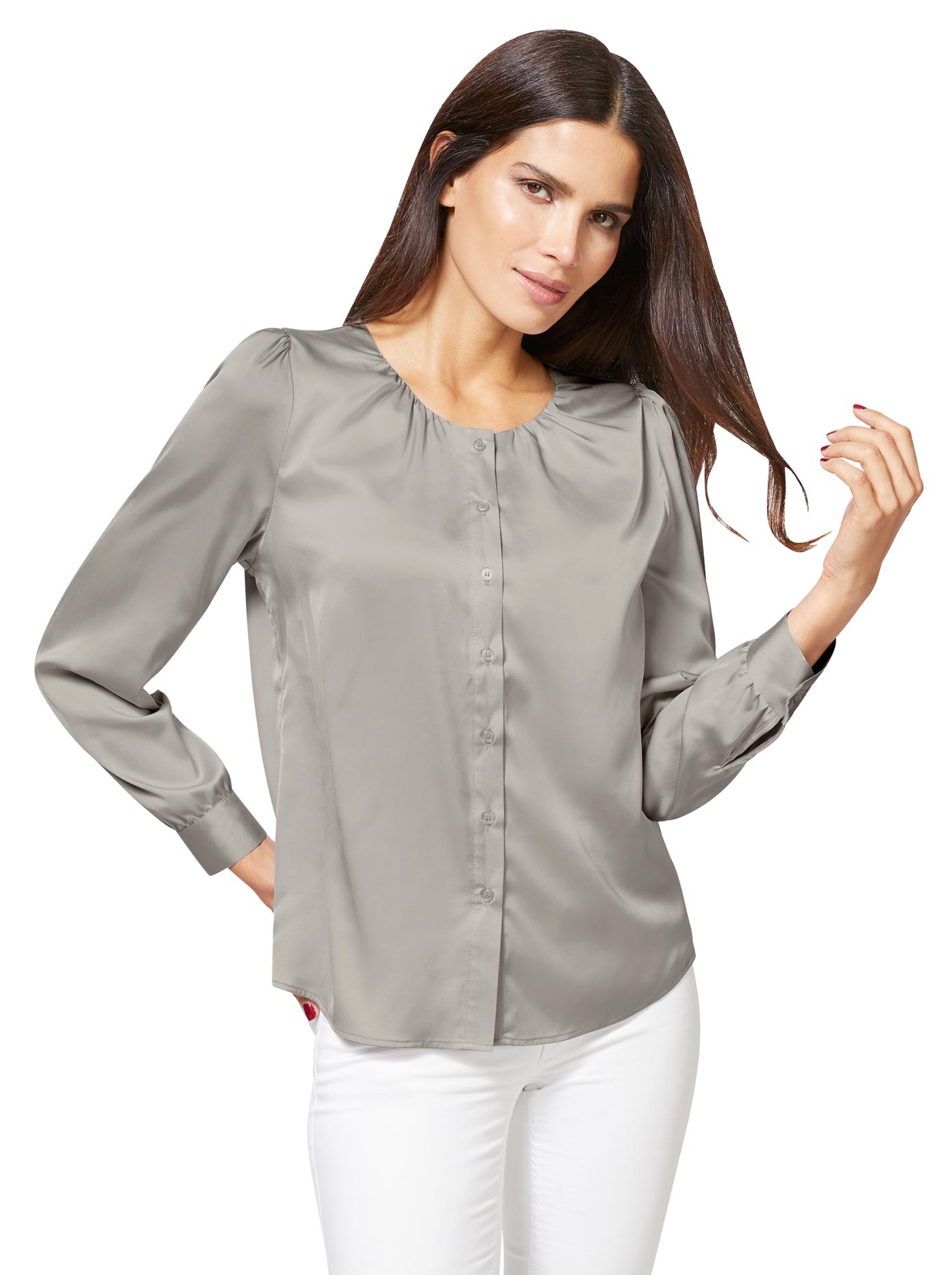 Image of ASHLEY BROOKE by Heine Satinbluse bei Ackermann Versand Schweiz