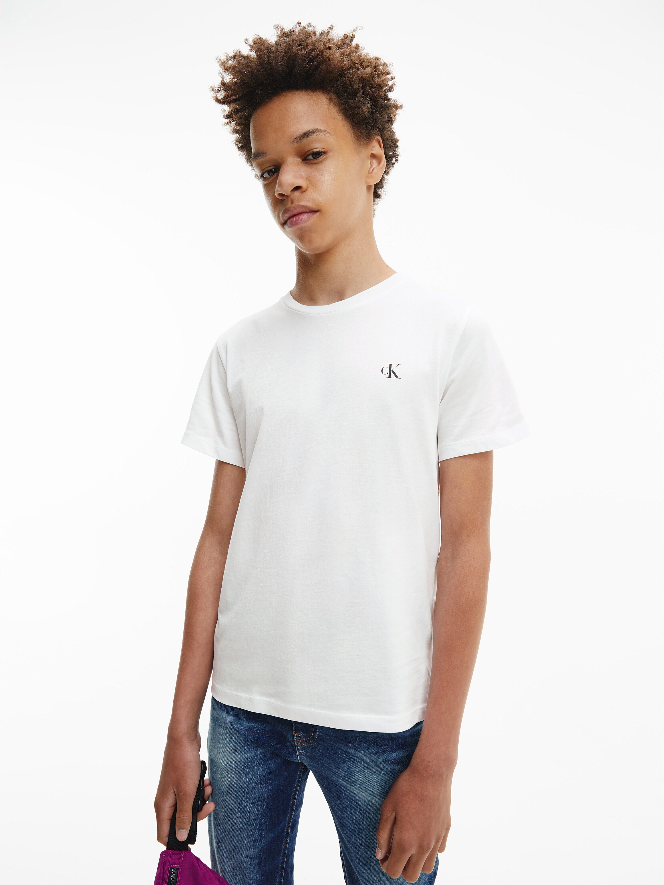Calvin Klein Jeans T-Shirt »2-PACK MONOGRAM TOP«, (2 tlg.), für Kinder bis 16 Jahre mit Logoprägung