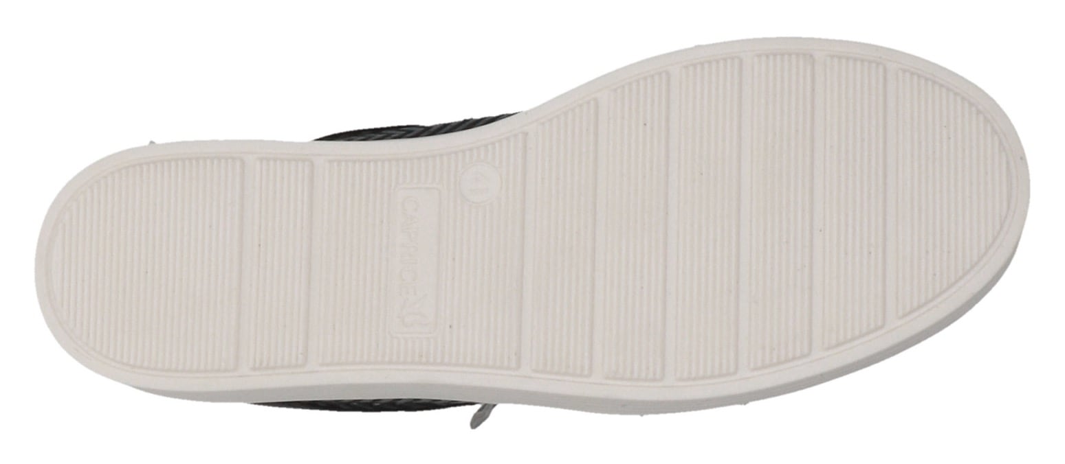 Caprice Sneaker, mit seitlichem Reissverschluss, Freizeitschuh, Halbschuh, Schnürschuh