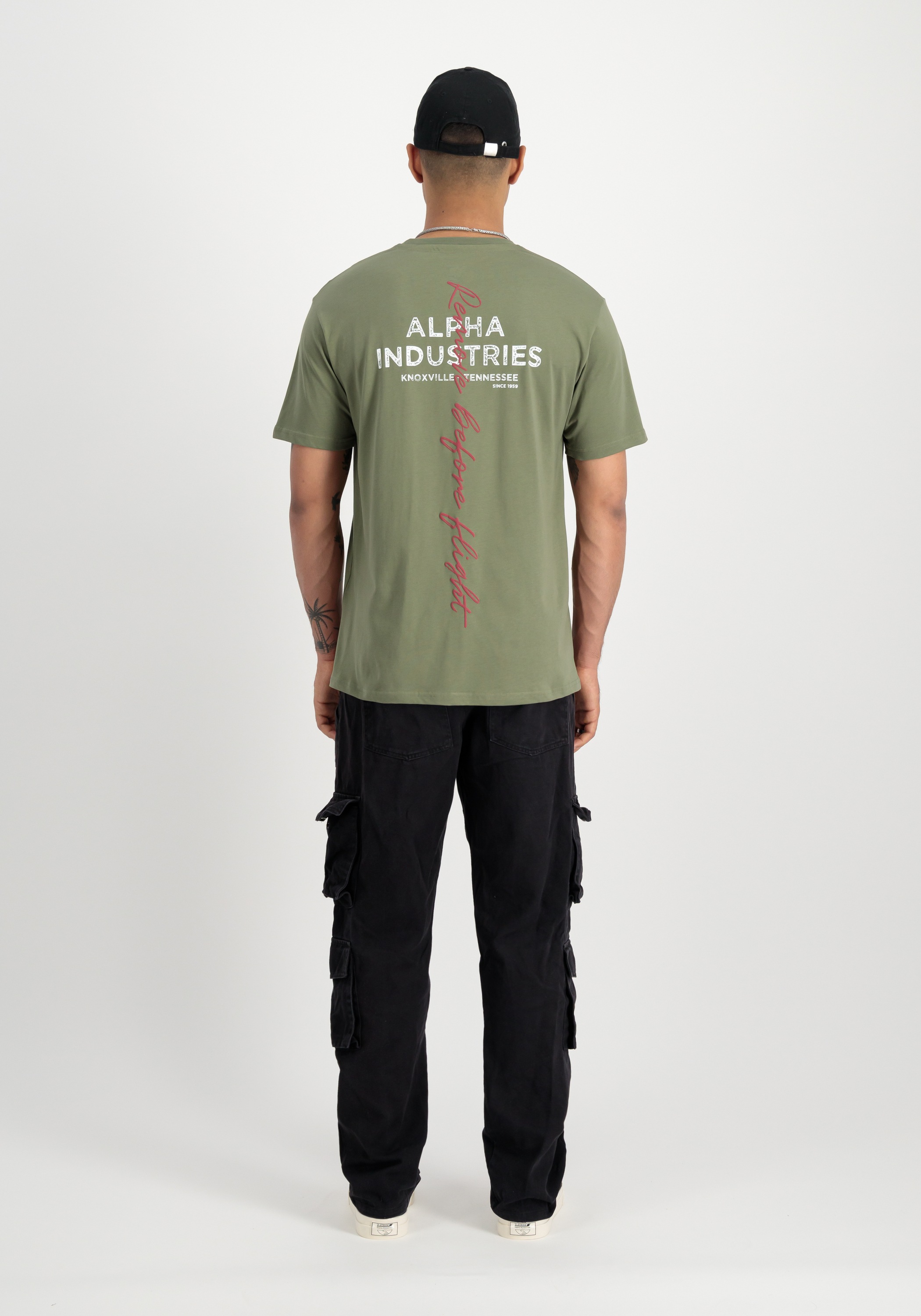 Alpha Industries T-Shirt »Alpha Industries Men - T-Shirts Signature Back Print T«