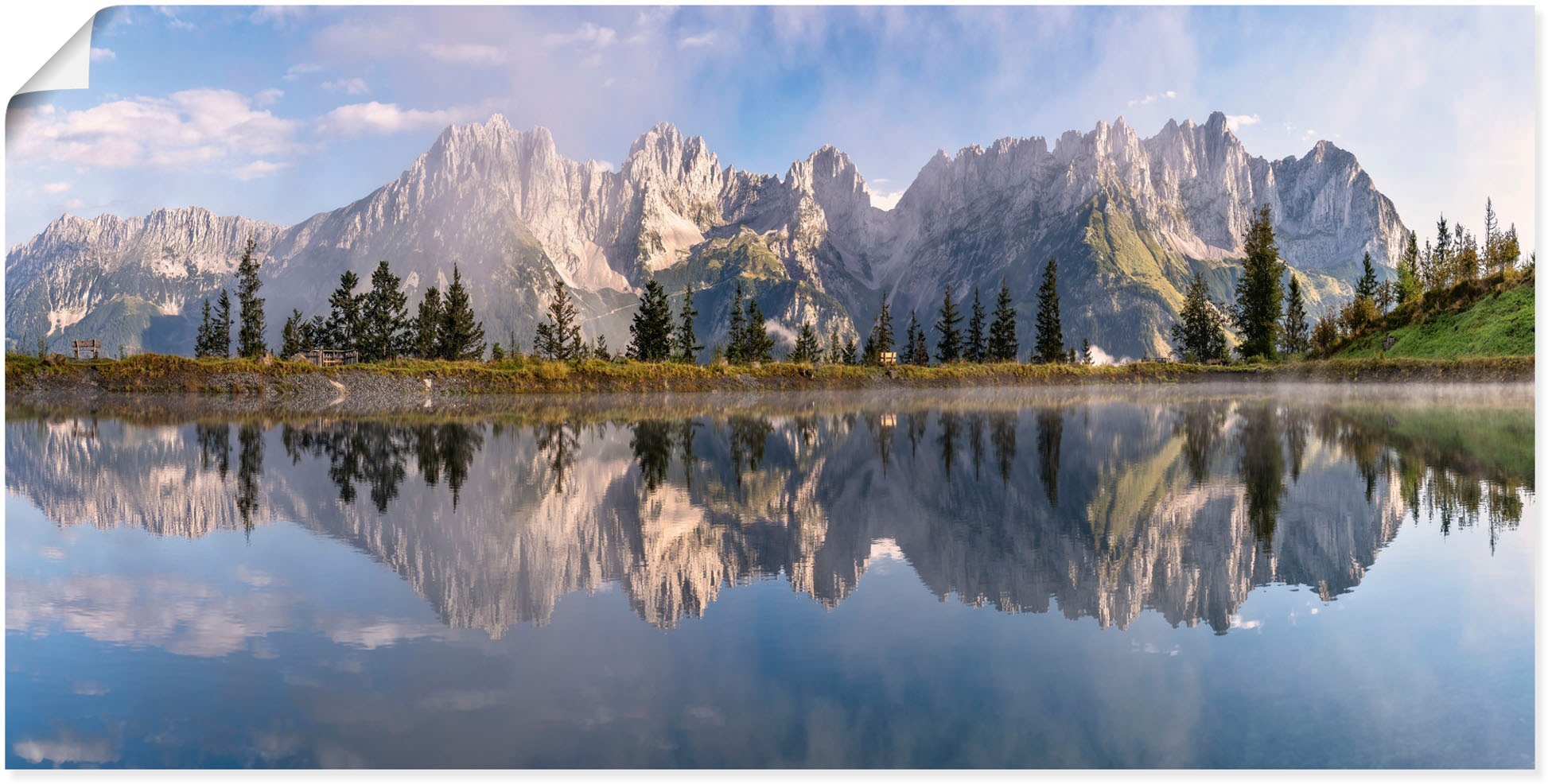 Image of Artland Wandbild "Wilder Kaiser in Tirol" Bilder von Europa 1 Stk. tlg. als Alubild, Leinwandbild, Poster in verschied. Grössen