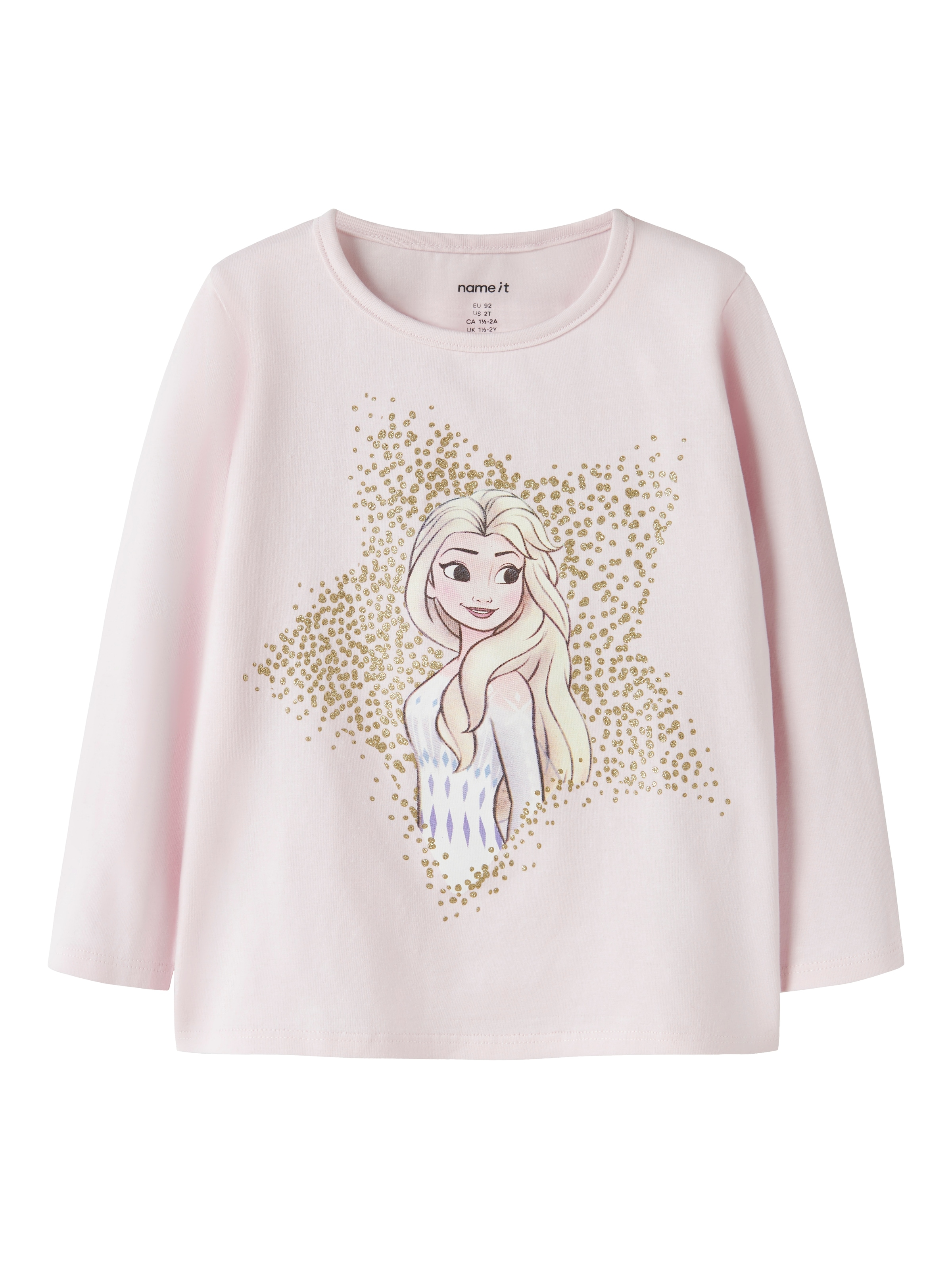 Name It T-shirt à manches longues »NMFSOMA FROZEN LS NREG TOP WDI« Baumwollmischung, regular fit, die Eiskönigin: mit Elsa Glitzerdruck