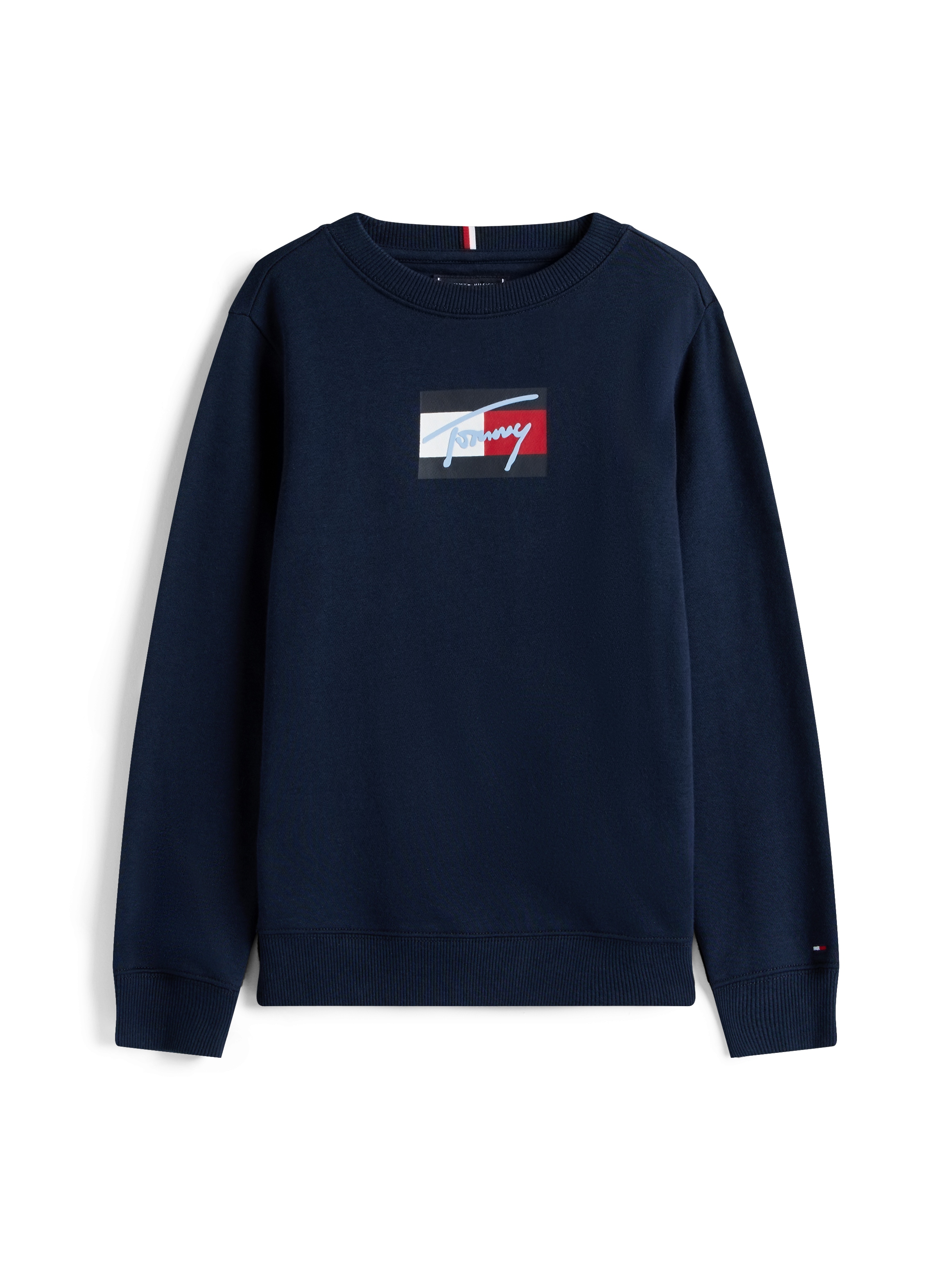 Tommy Hilfiger Sweatshirt »TOMMY SCRIPT FLAG SWEATSHIRT«, für Kinder bis 16 Jahre, Flag-Logo-Druck