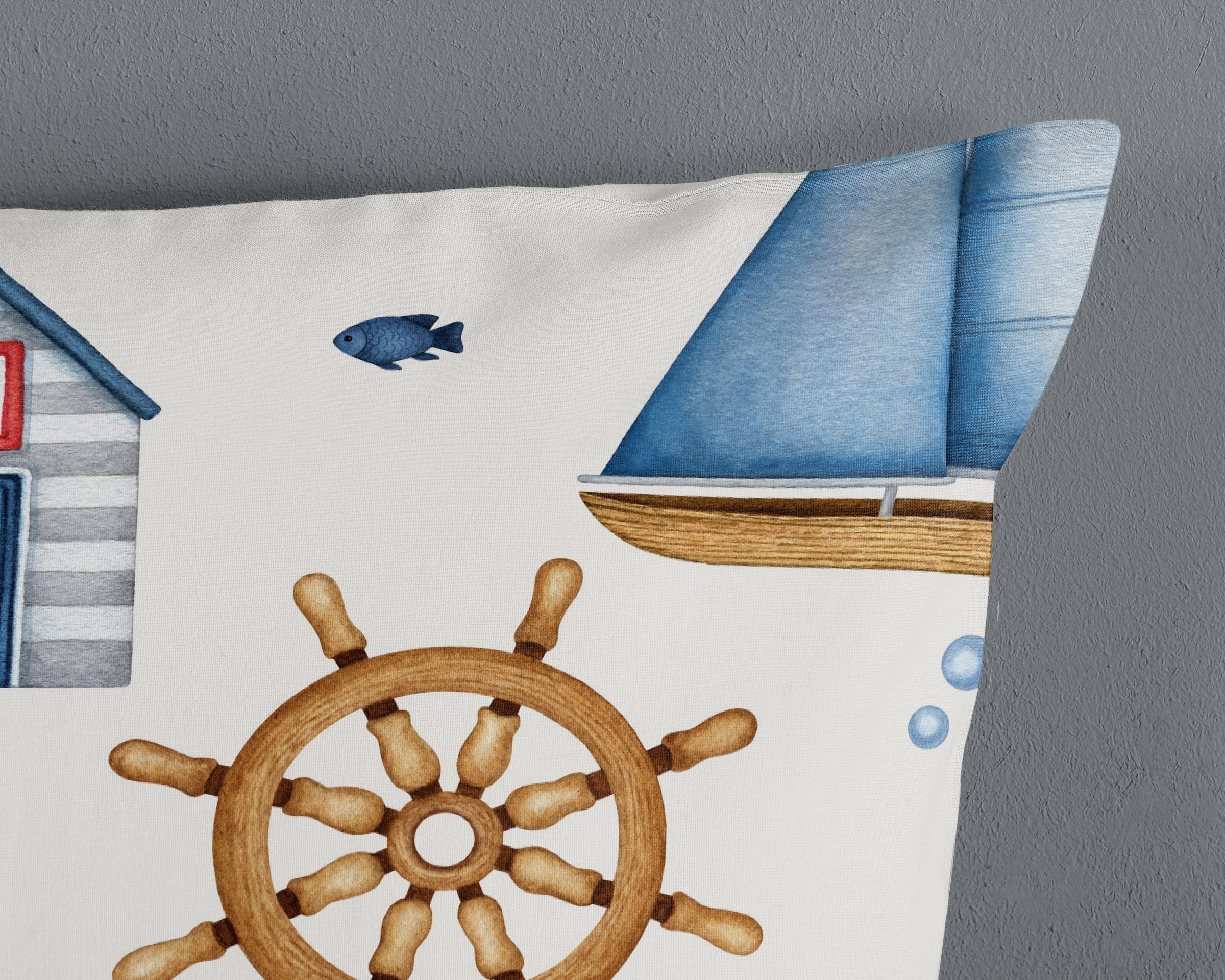 good morning Babybettwäsche »Ahoy«, 100% Baumwolle, Reissverschluss, Wendeoptik, Baby, Kind, Maritim