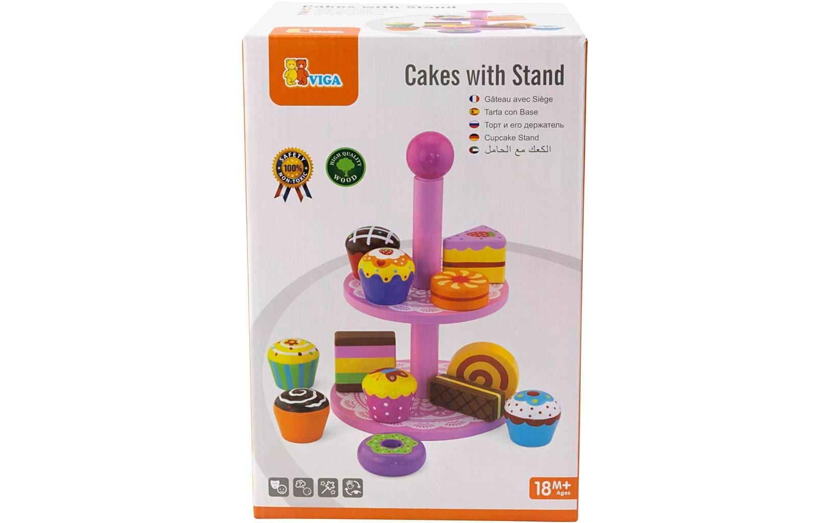 Viga® Holzspielzeug Spielgeschirr »Cupcakes«, (Set)