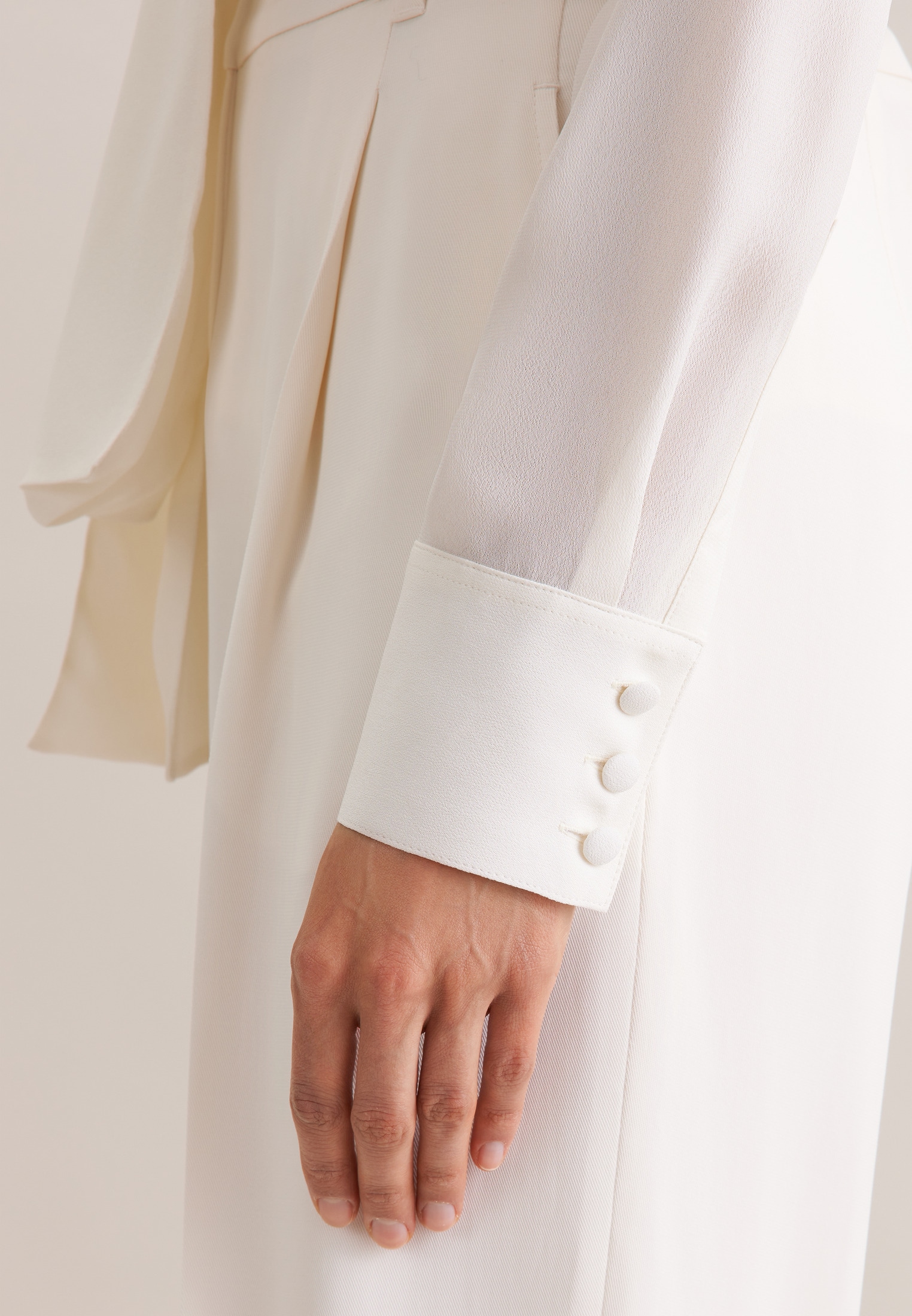 seidensticker Blouse classique 1/1 Binderkragen Uni