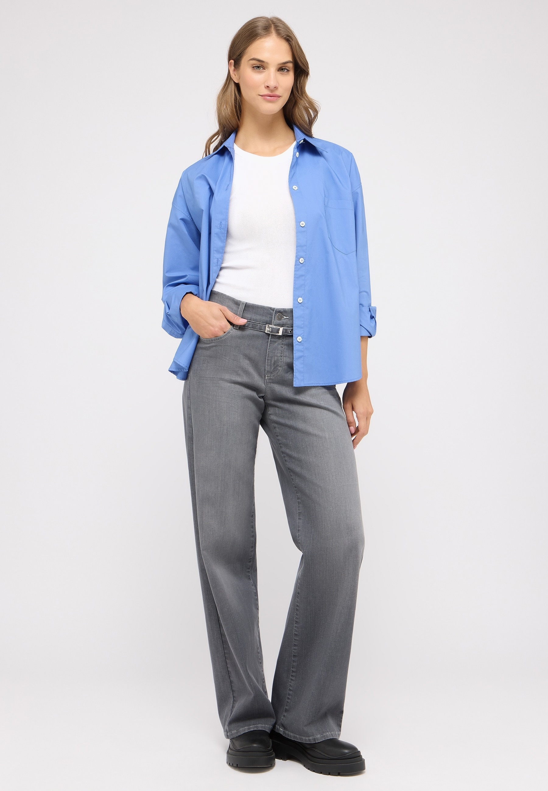 ANGELS Relax-fit-Jeans »LIZ BELT«, mit Gürtel