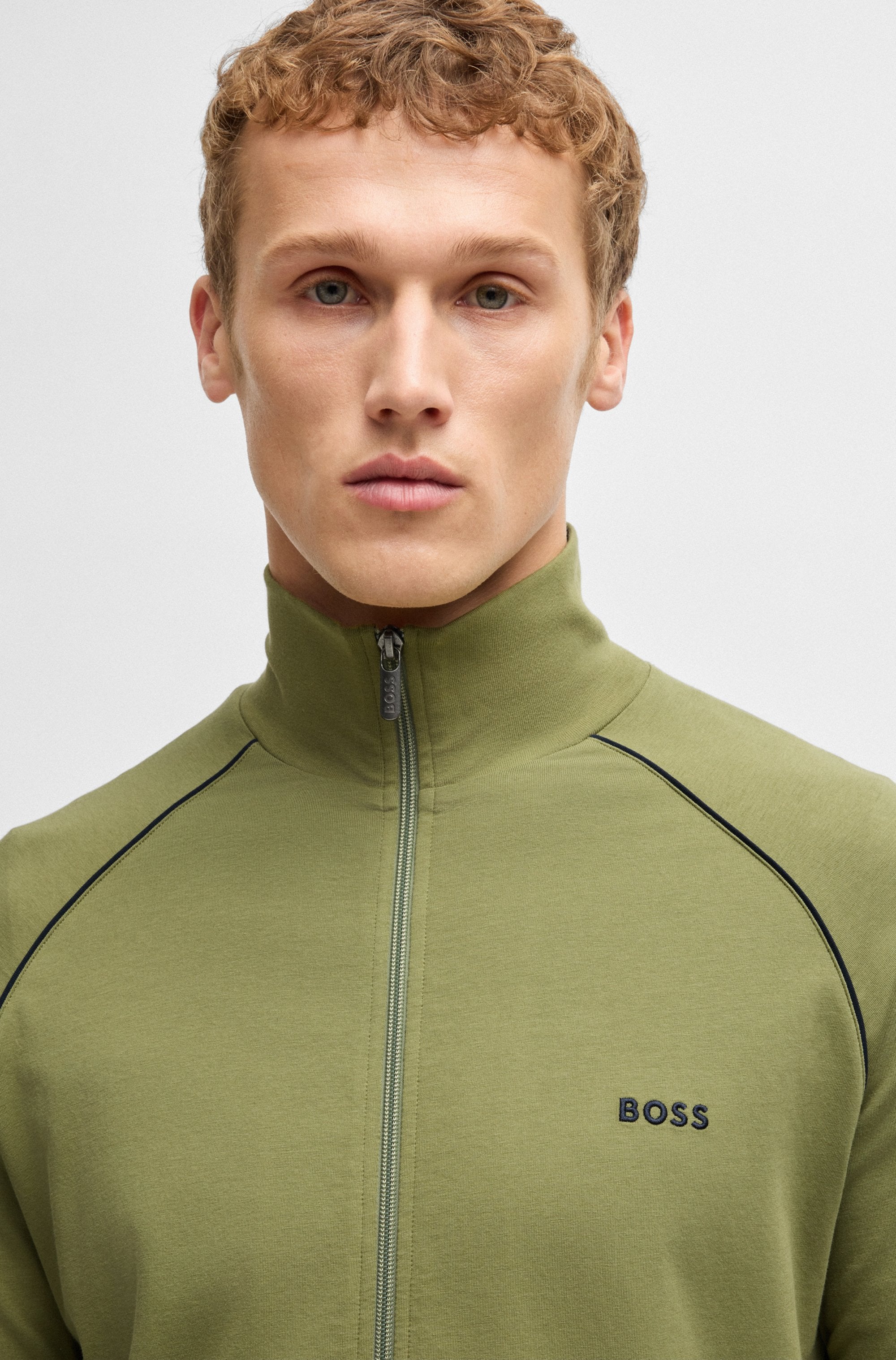 BOSS Sweatjacke »Mix&Match Jacket Z«, mit Kängurutasche