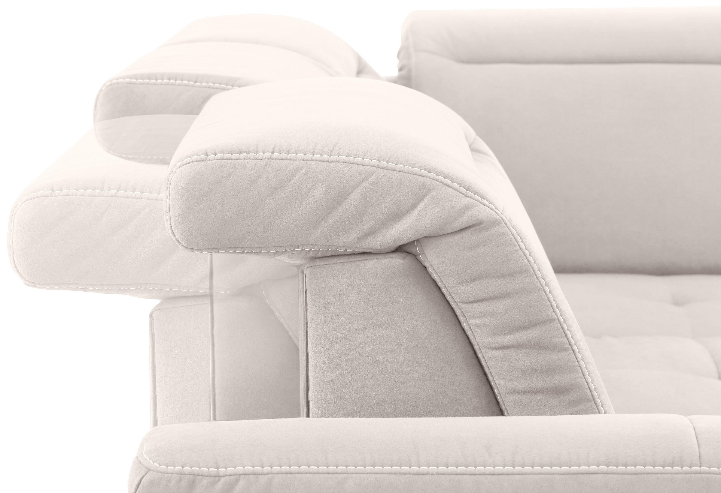 Home affaire Ecksofa »Solvei L-Form« wahlweise auch mit Kopfteilverstellung und Bettfunktion, Federkern