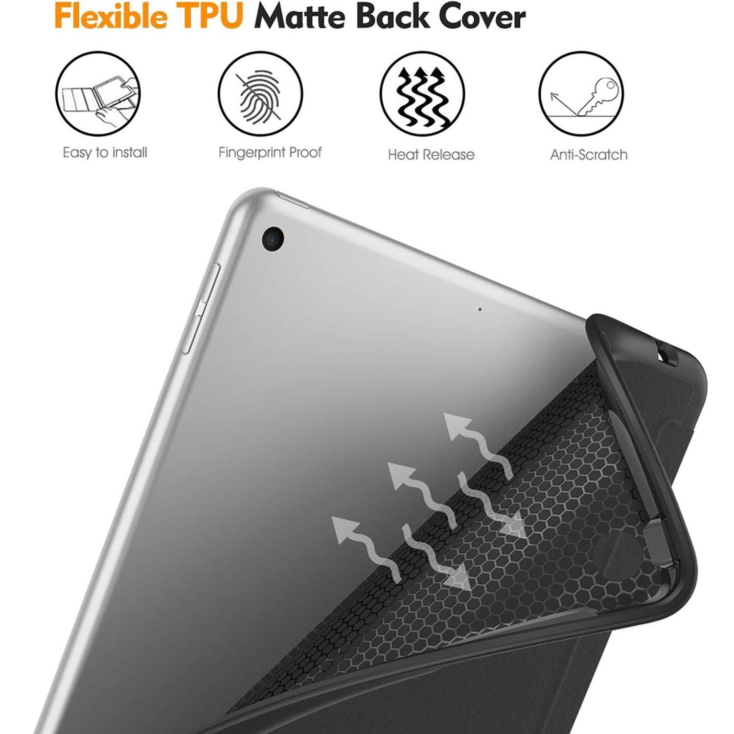 4smarts Tablet-Hülle »Folio Case Basic für Samsung Galaxy Tab S9«, Samsung Galaxy S9, Backcover, Schutzhülle, Tabletschutzhülle, Case, Schutzcase, stossfest