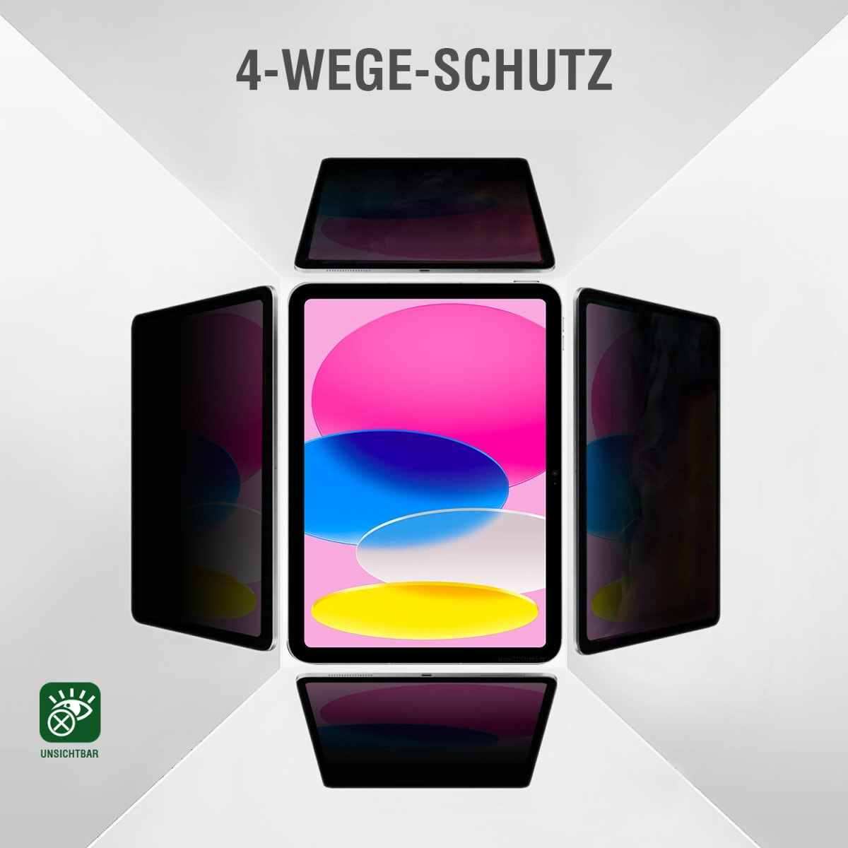 4smarts Displayschutzfolie »Magnetischer Privacy Filter«, für Apple iPad Pro 13 (M4, 2024), Blickschutzfolie, Schutzfolie, Bildschirmschutz, kratz- & stossfest