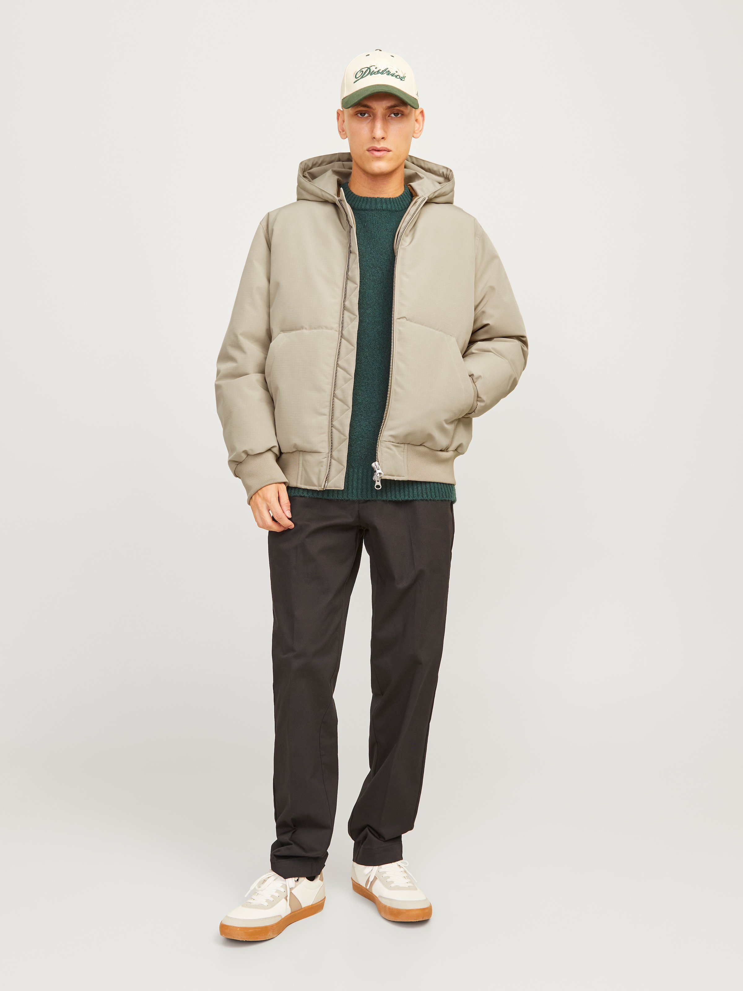 Jack & Jones Veste bomber »JCOCOLLECTIVE BOMBER JACKET SN« mit Kapuze