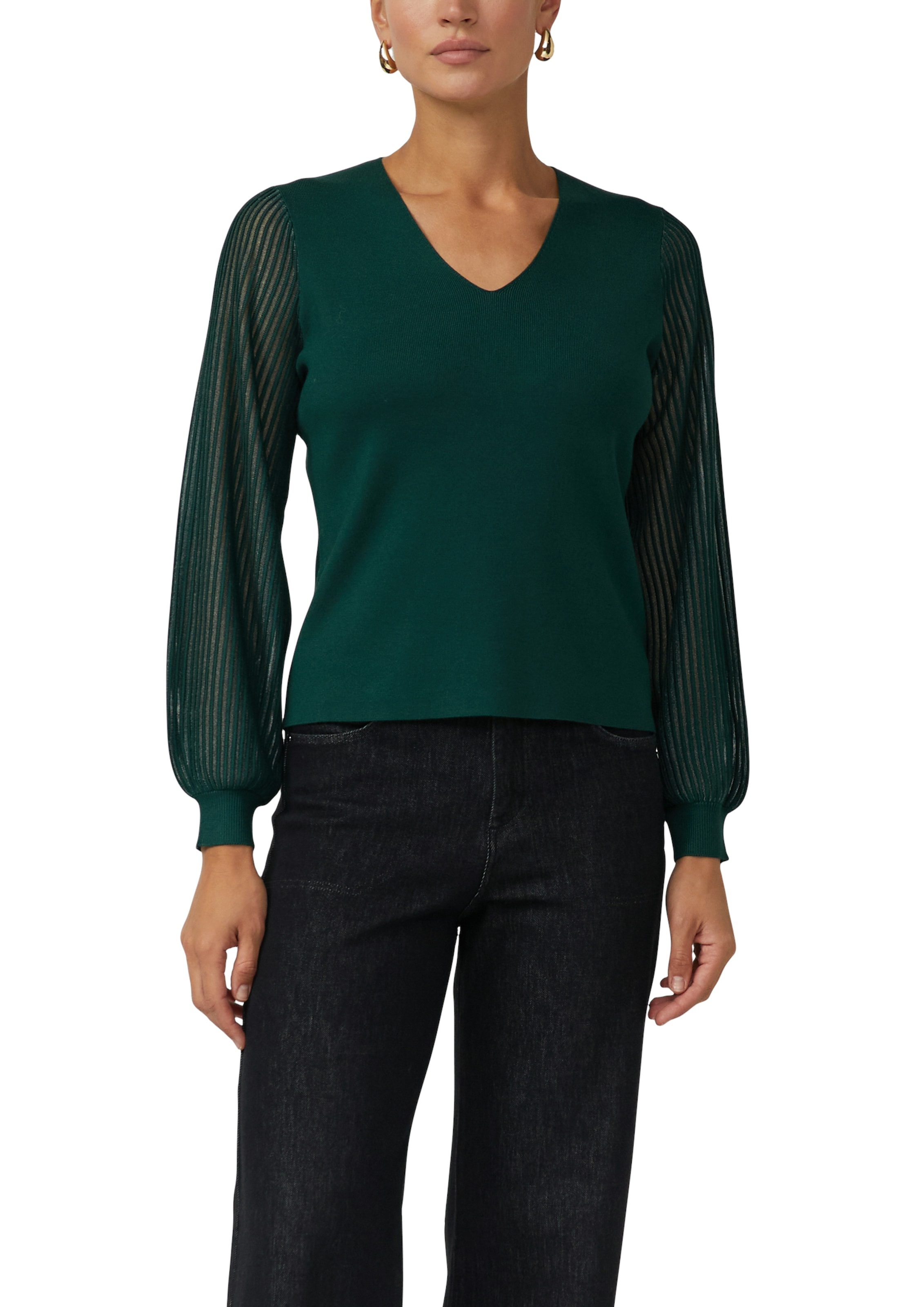 Image of s.Oliver BLACK LABEL Strickpullover mit V-Ausschnitt