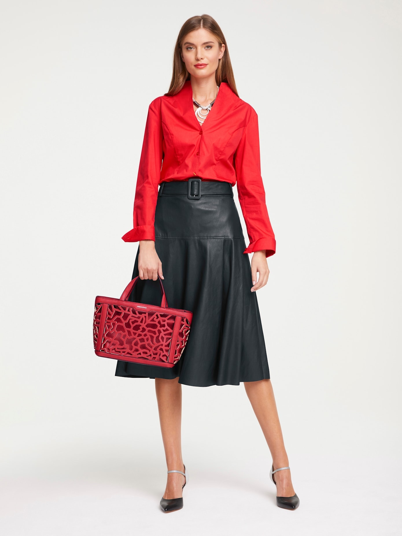 Damen Rote shoppen online Bluse