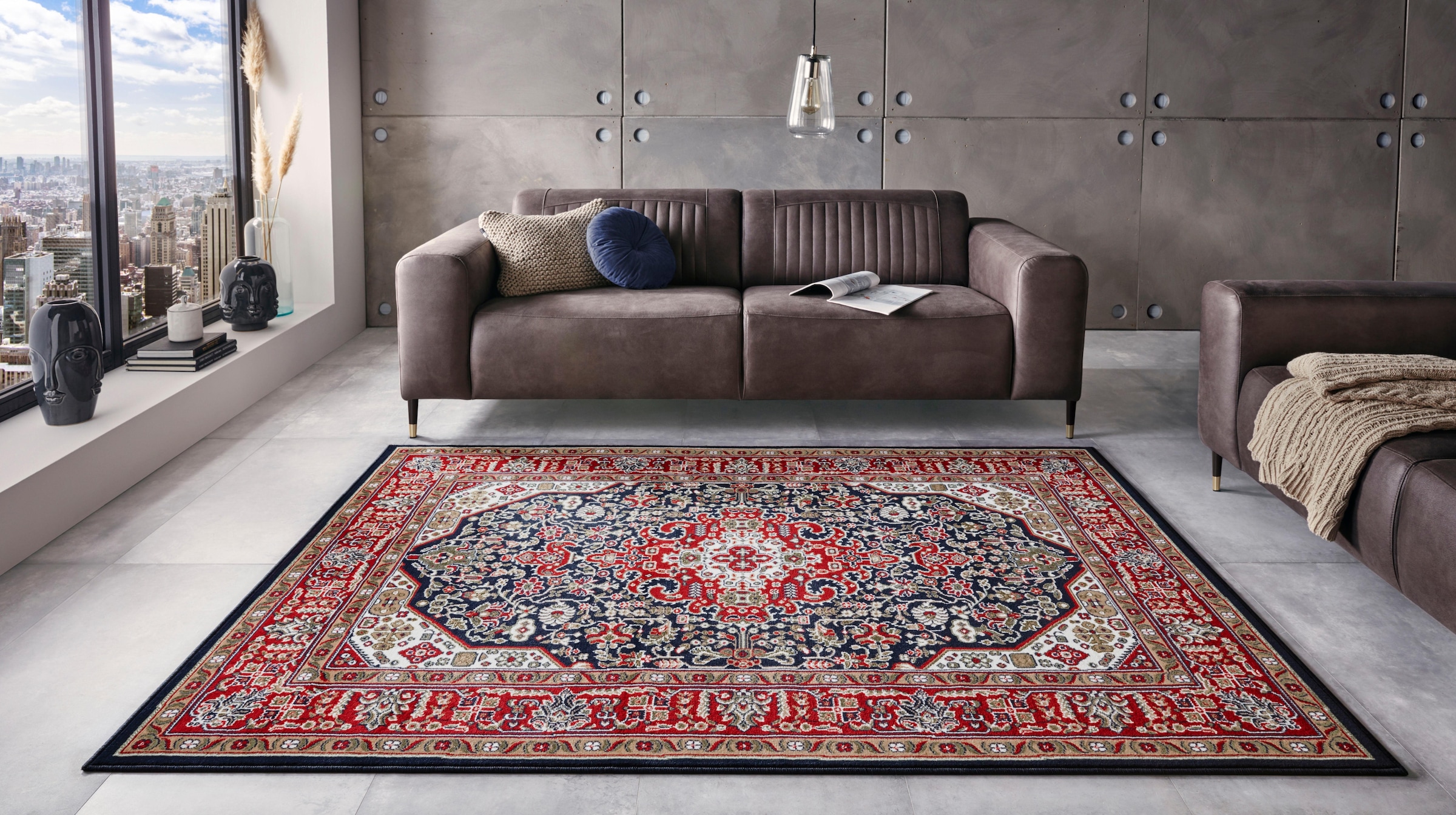 HANSE Home Teppich »Skazar Isfahan«, rechteckig, 9 mm Höhe, Kurzflor, Orient, Läufer, Vintage, Esszimmer, Wohnzimmer, Flur