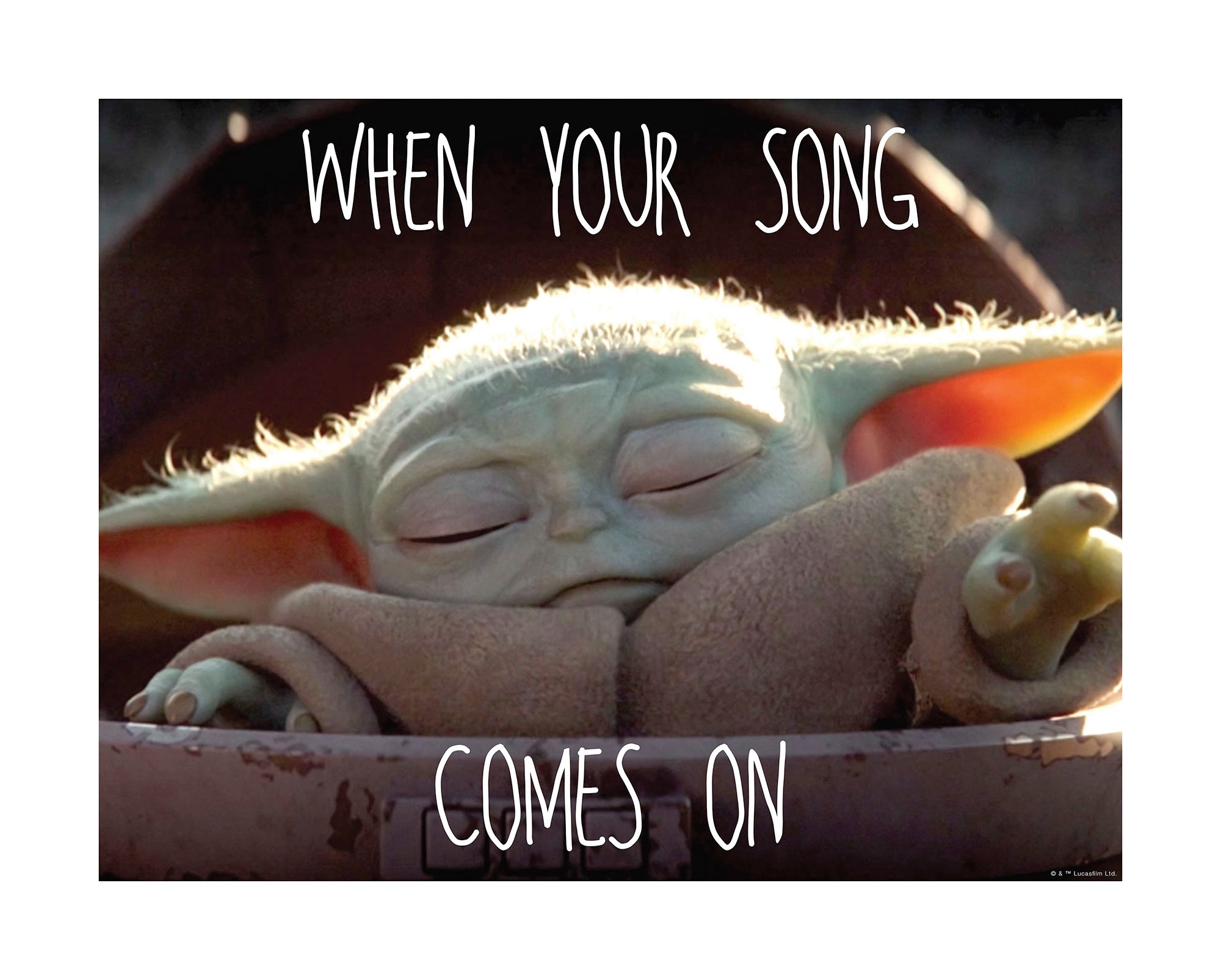 Image of Komar Wandbild »Mandalorian The Child Music«, Disney-Star Wars, (1 St.), 50 x 40 cm (Breite x Höhe) - 1 Teil bei Ackermann Versand Schweiz