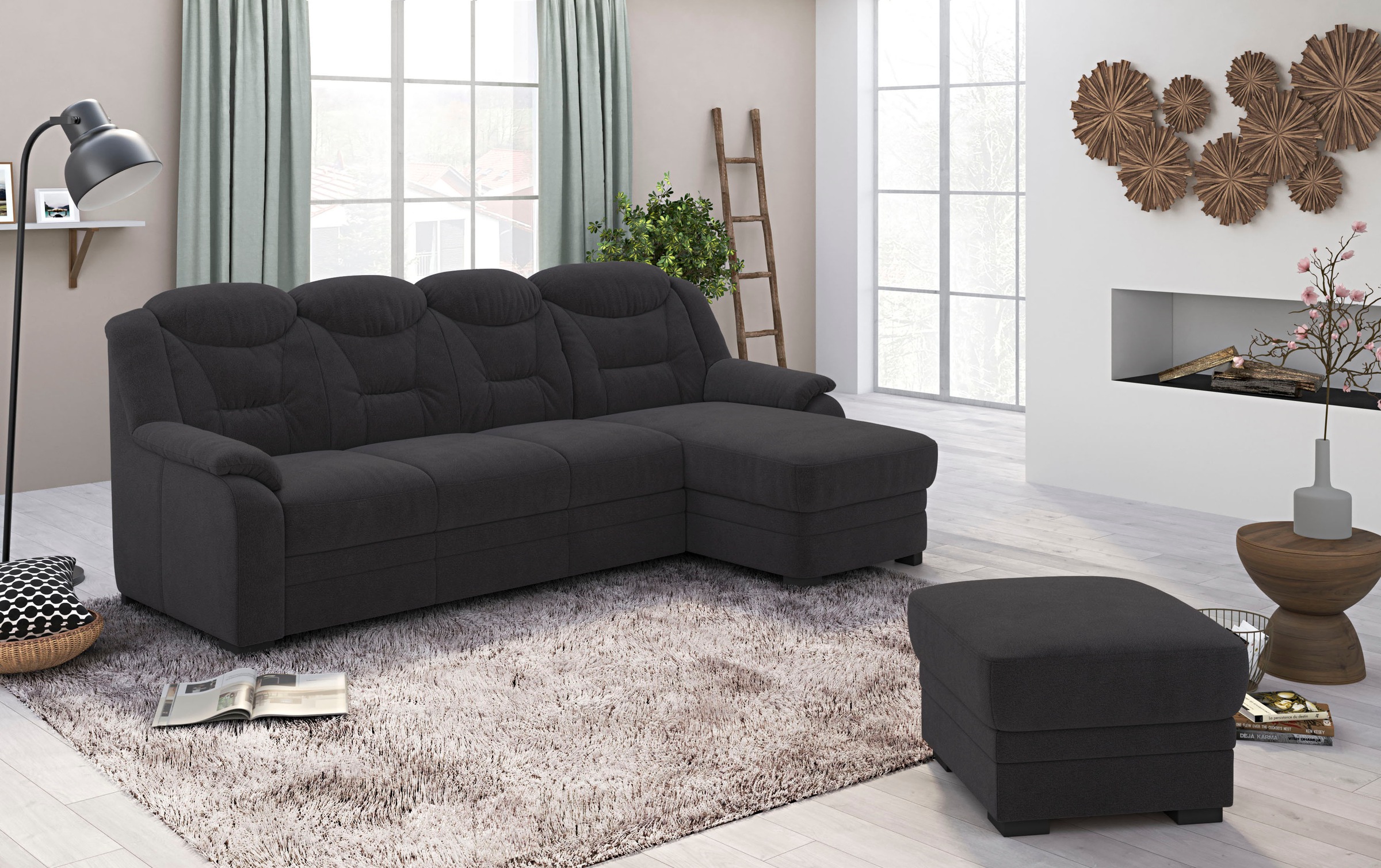 COTTA Ecksofa »Marcus L-Form«, wahlweise mit Bettfunktion