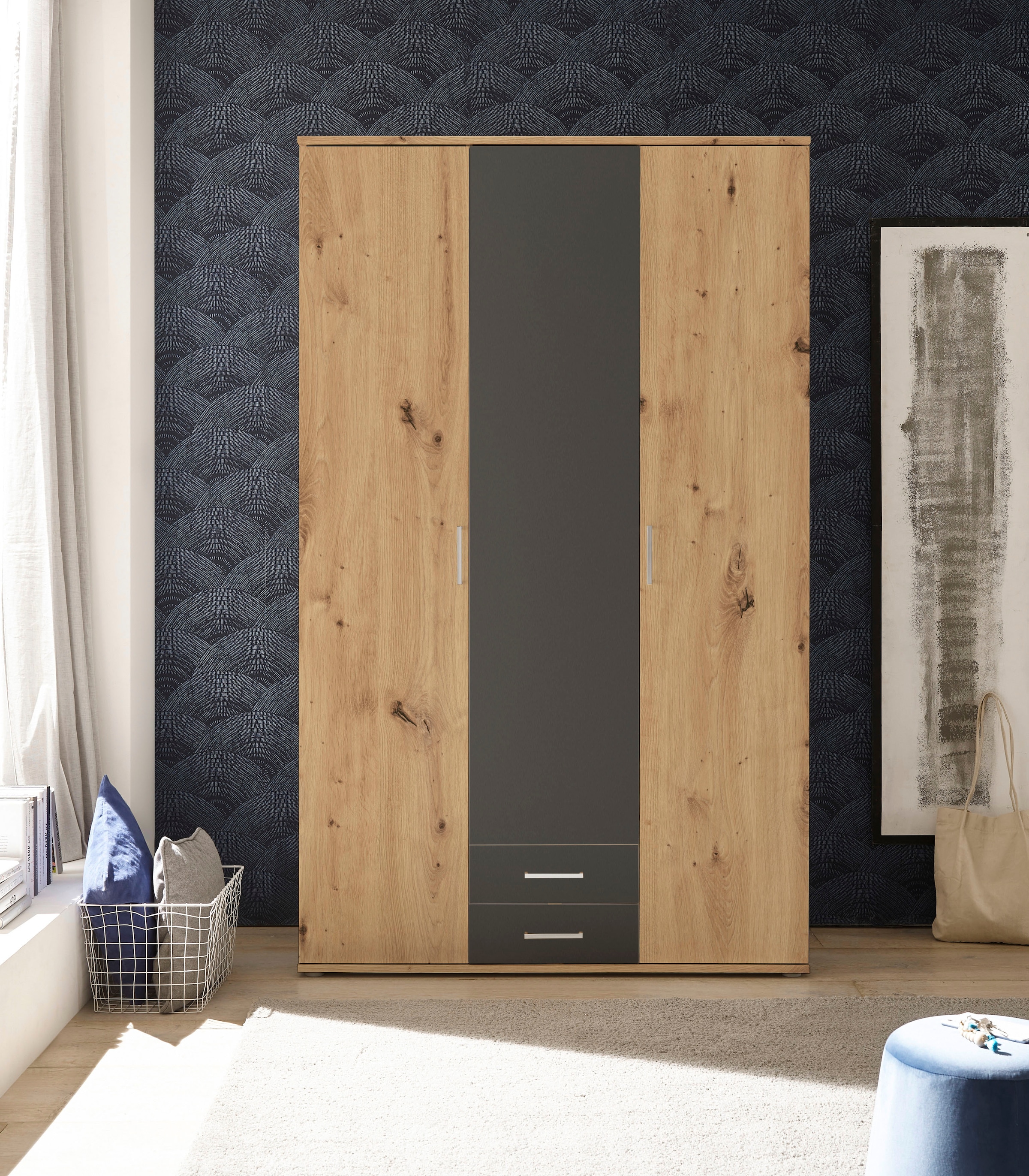 Schlafkontor Armoires à vêtements »Marburg Bestseller Schrank Garderobe mit Schubladen« Schlafzimmerschrank in Top Qualität , in 2 Breiten