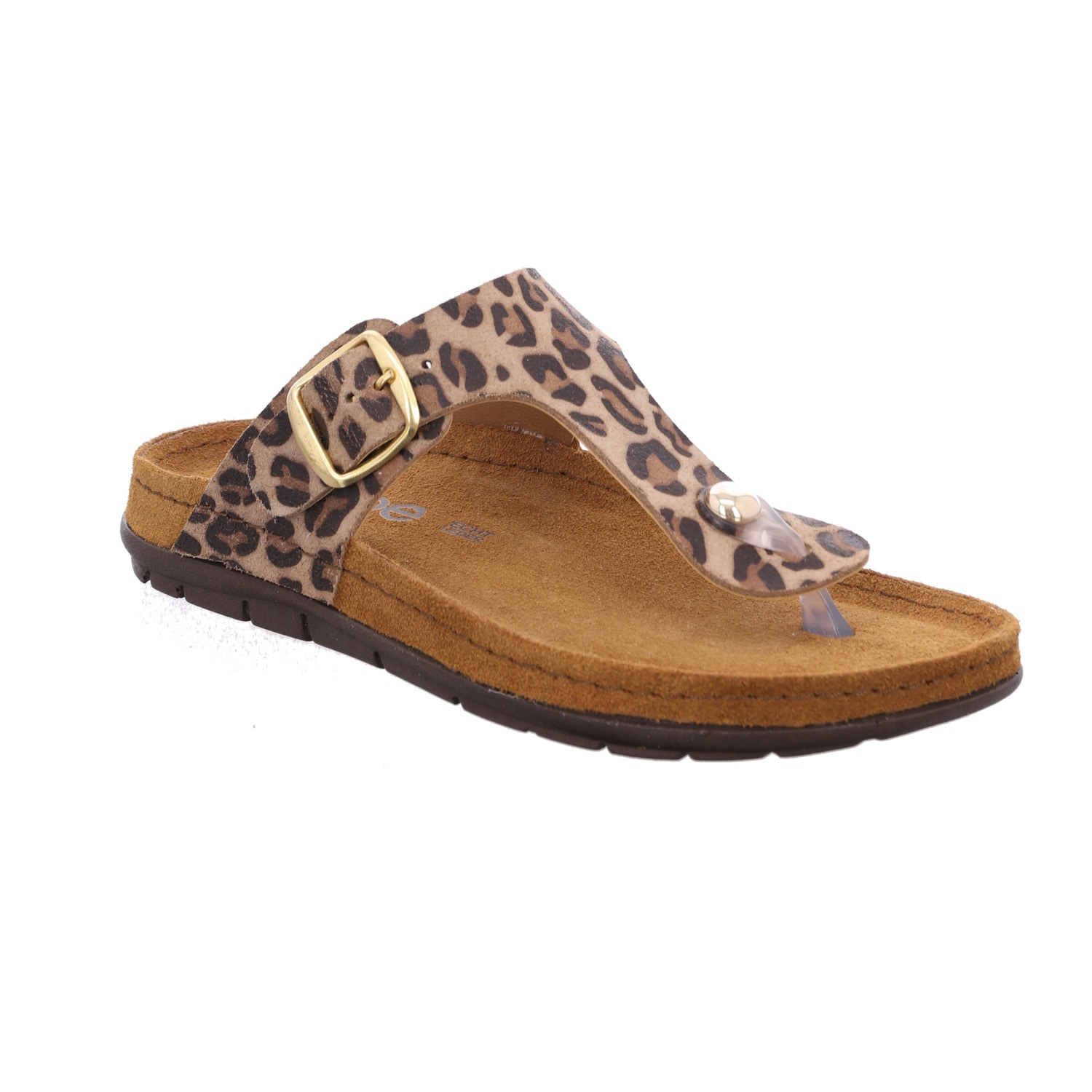 Image of Rohde Zehentrenner "RODIGO-D" Sommerschuh, Strandschuh mit Leo-Muster