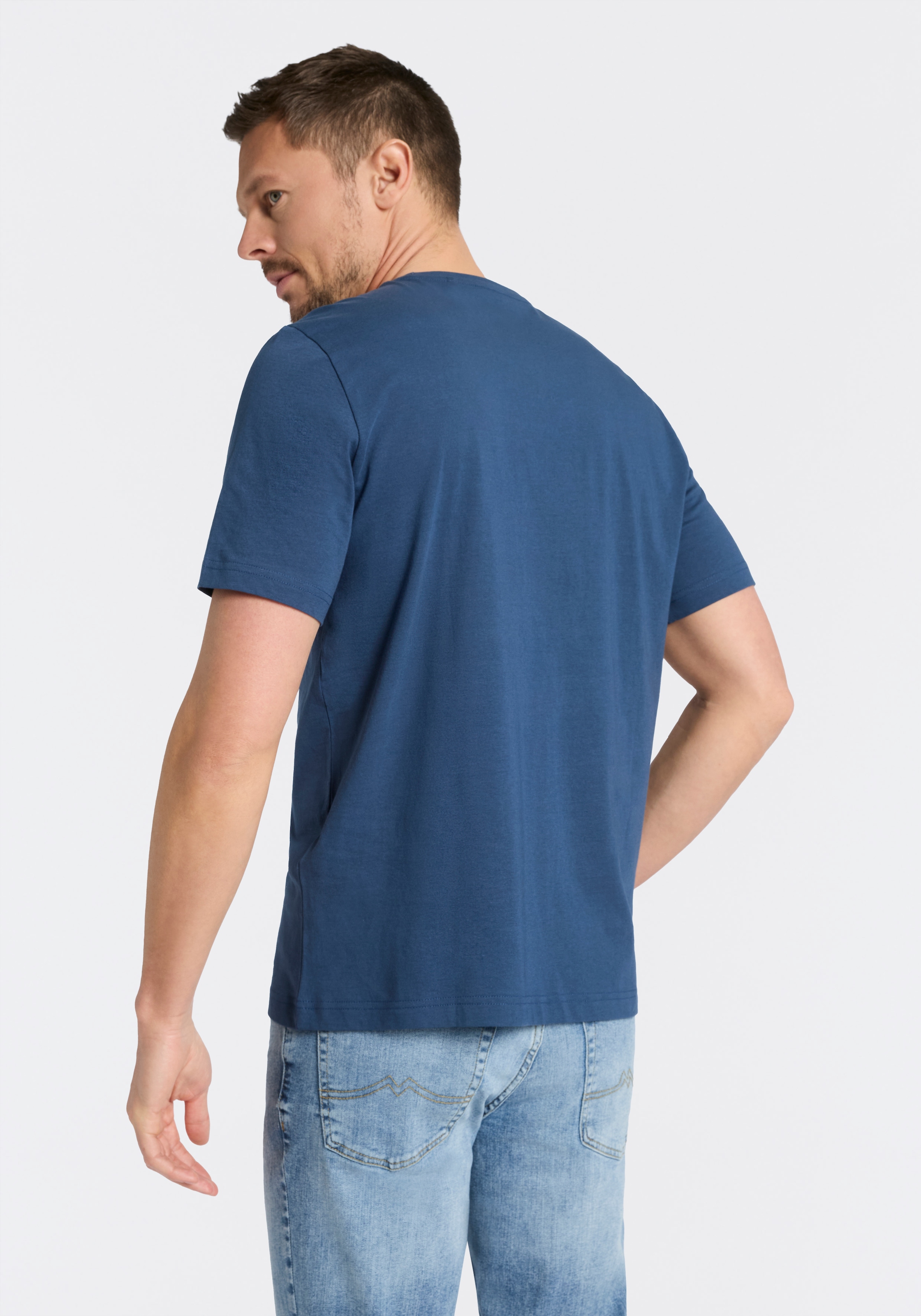 MUSTANG T-shirt à manches courtes »Alex Logoprint« kurzarm, mit Logoprint