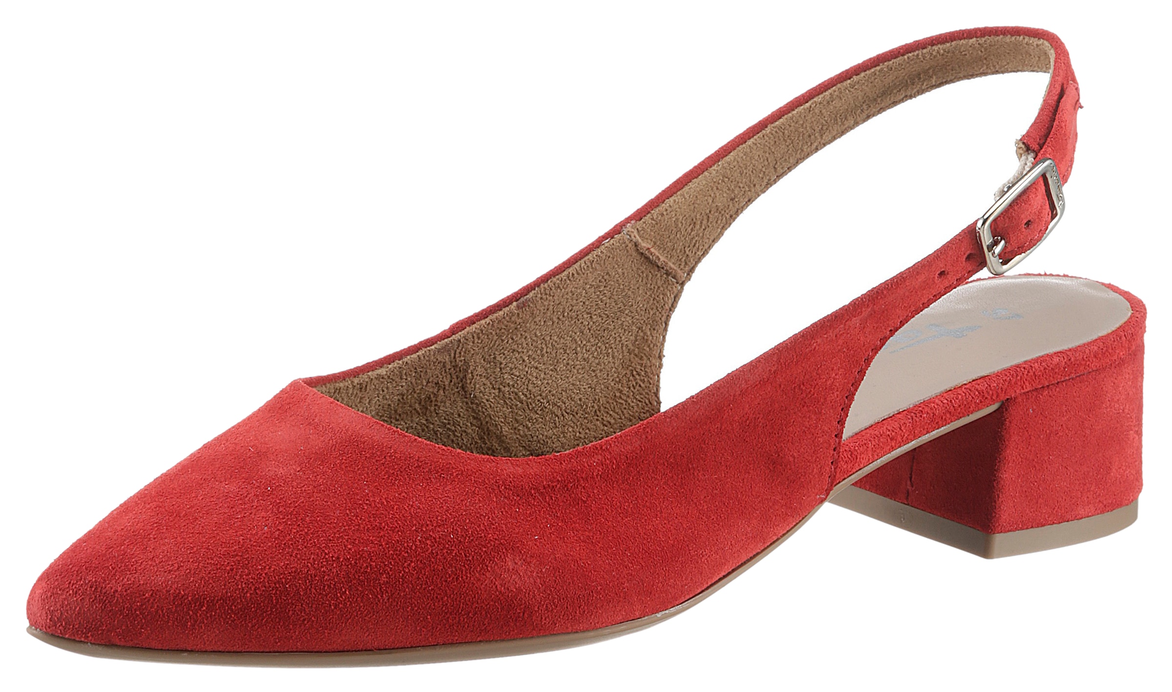 Image of Tamaris Slingpumps, Blockabsatz, Abendschuh, Sommerschuh mit verstellbarem Riemchen