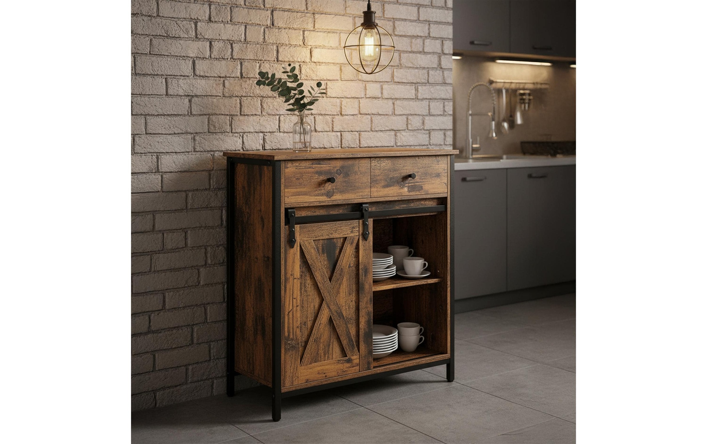 relaxdays Sideboard »80 x 70 x 30 cm«
