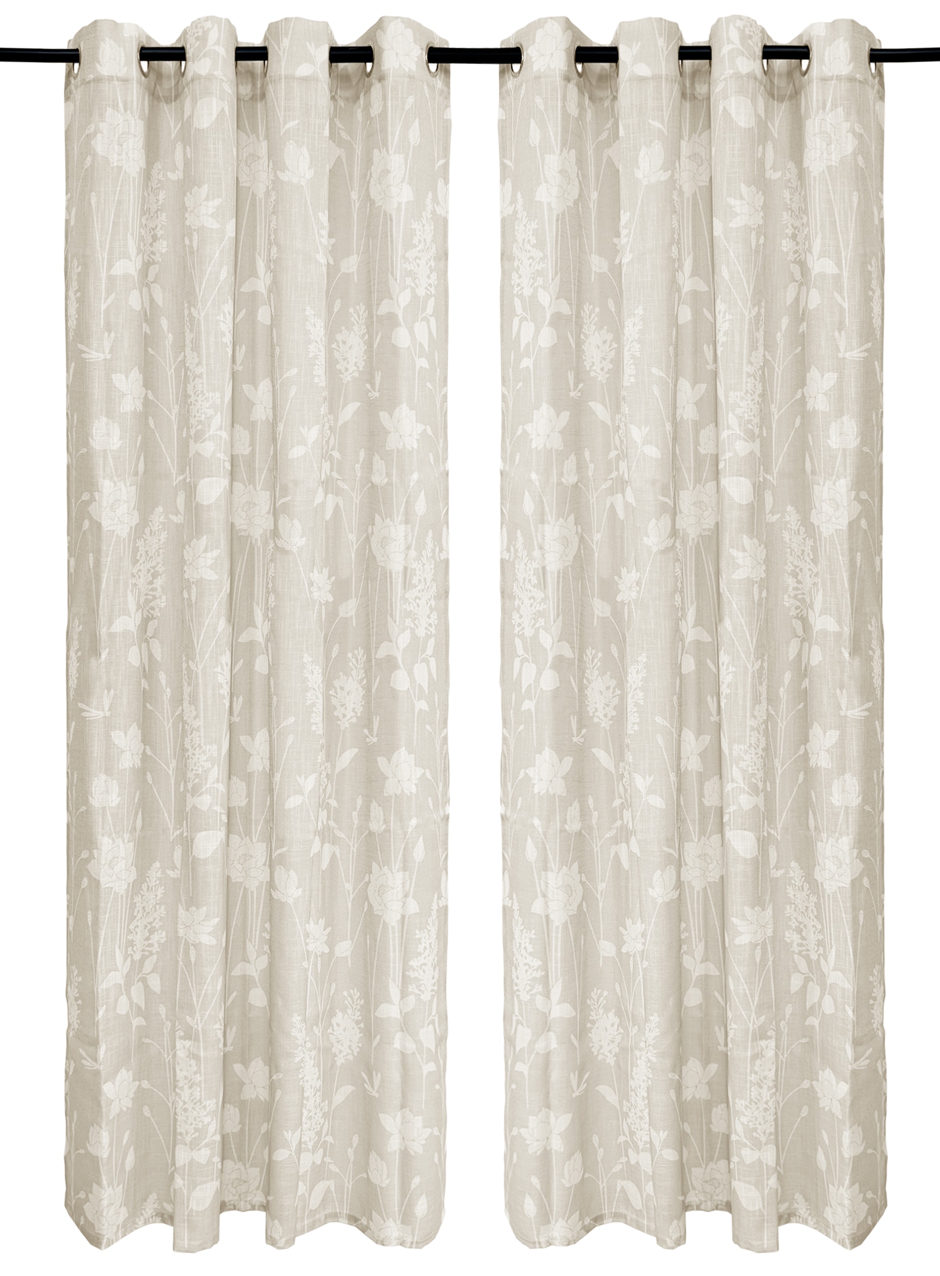 GOODproduct Gardine »Linnah« Ösen 1 Stk. tlg. halbtransparent, strukturiert, Wohnzimmer, Schlafzimmer, Esszimmer,