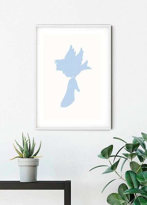 Komar Bild »Cinderella Bird«, Disney, (1 St.), Wandbild zur Dekoration im Kinderzimmer - ohne Rahmen