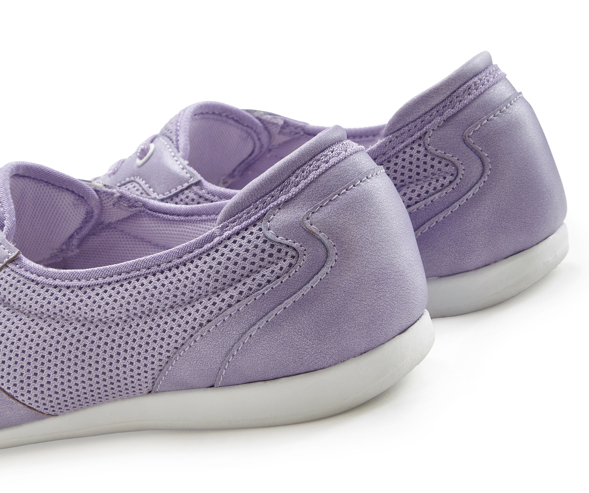 LASCANA Sneaker »Freizeitschuh, Halbschuh,«, in modischer Mesh-Optik zum Reinschlüpfen VEGAN