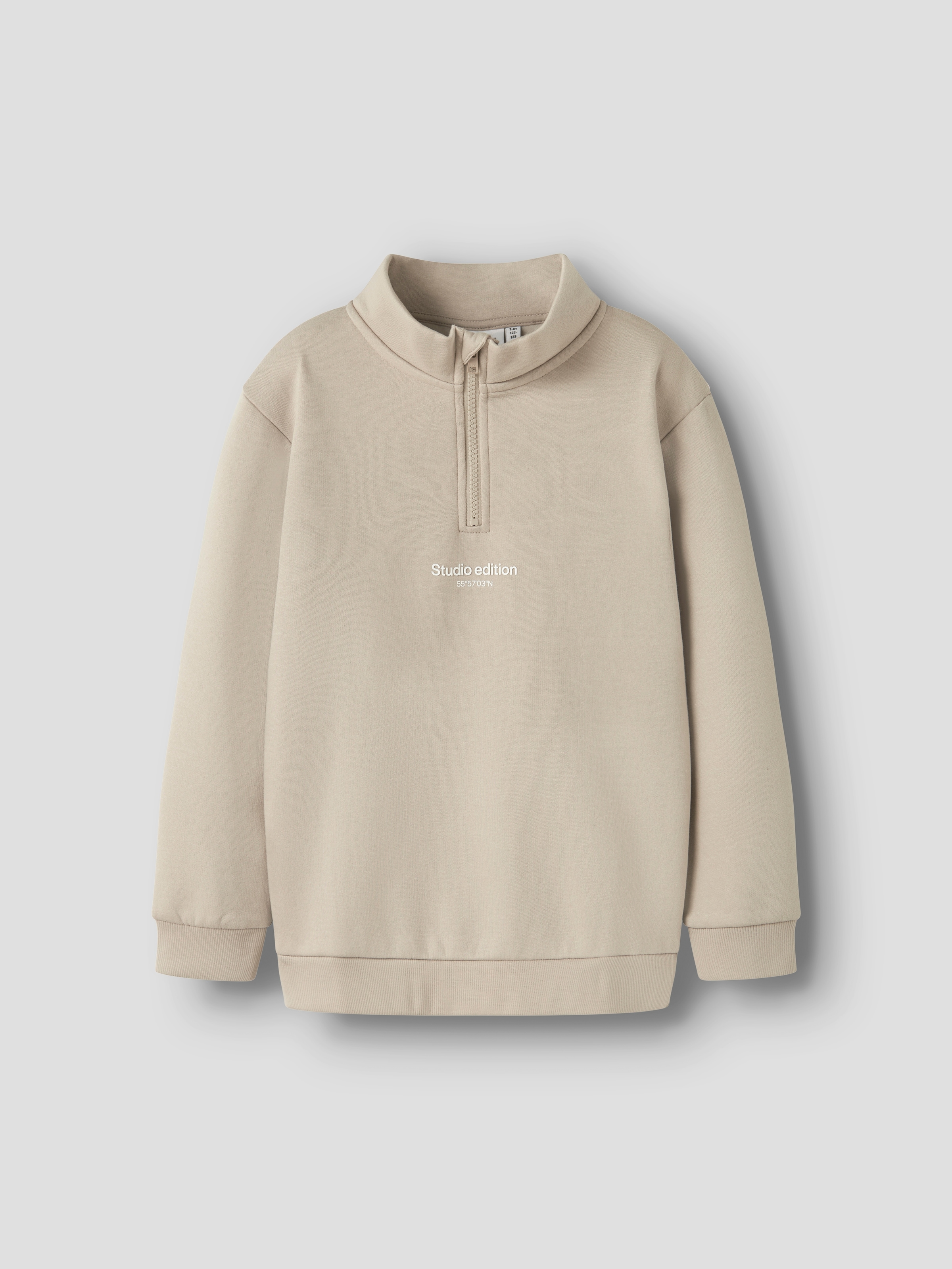 Name It Sweatshirt »NKMBRODY LS NREG SWEAT ZIP BRU NOOS«, mit Stehkragen und kurzem Reissverschluss