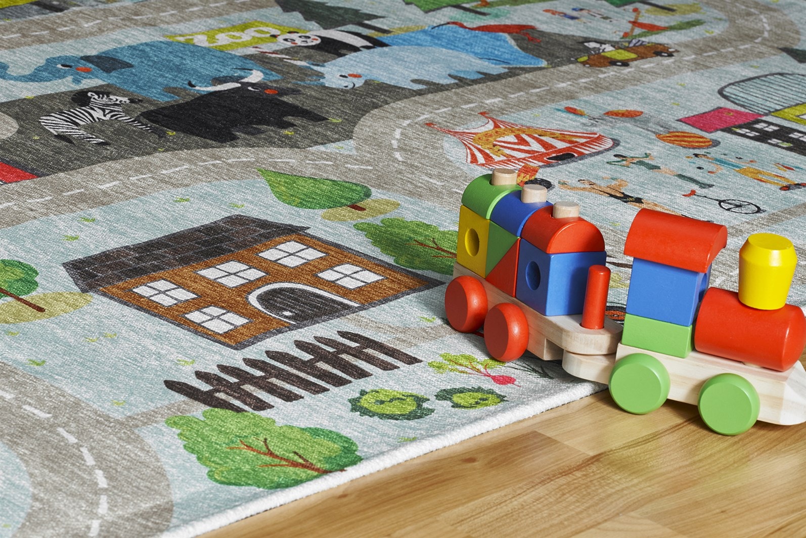 Kayoom Tapis pour enfants »Sympathy Kids 241« Rectangulaire 5 mm Höhe Kurzflor, Modernes Muster, Fussbodenheizungsgeeignet