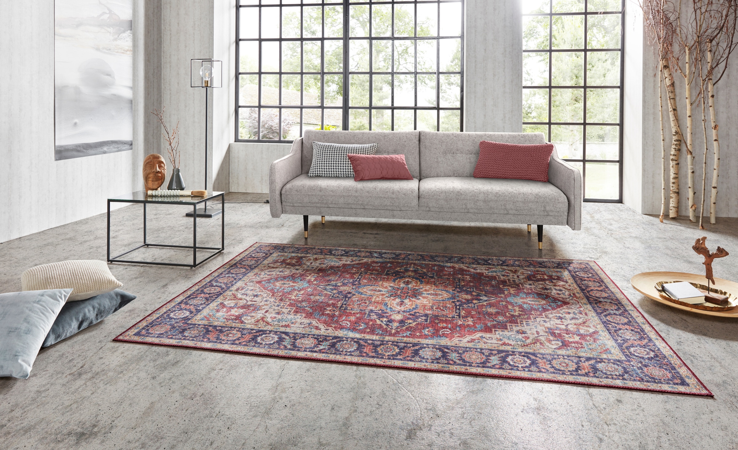 Image of HANSE Home Teppich "Anthea" rechteckig 5 mm Höhe Orientalisch, Läufer, Vintage, Wohnzimmer, Schlafzimmer, Esszimmer