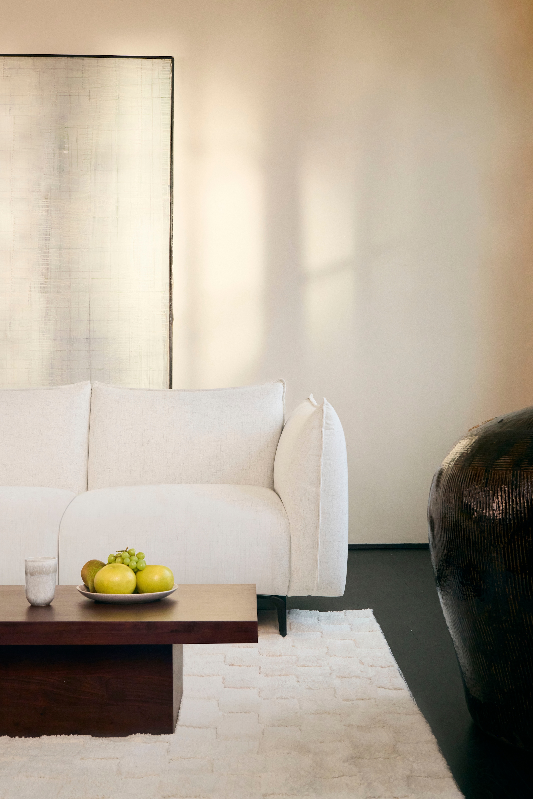 LeGer Home by Lena Gercke Couchtisch »Elfrieda« Massivholz Akazie, lackiert, 120x60cm, Säulenoptik