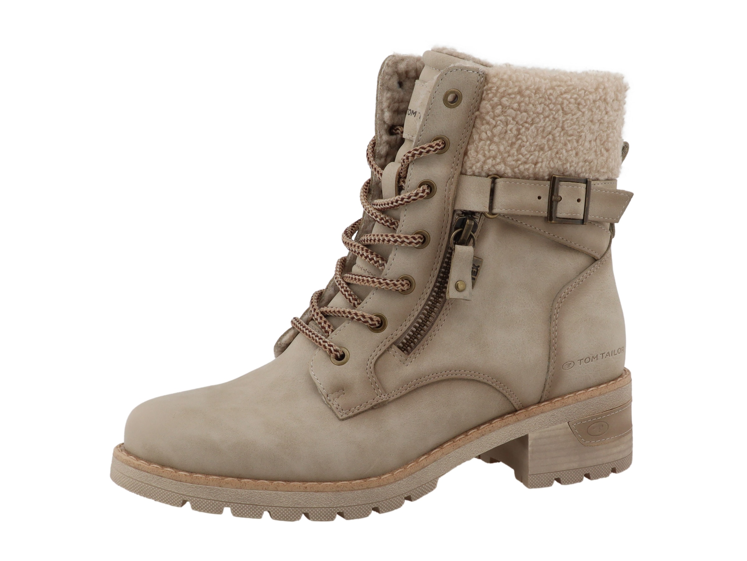 Image of TOM TAILOR Winterstiefelette Stiefelette, Winterboots mit Blockabsatz