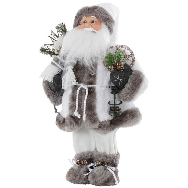 HOSSNER - HOMECOLLECTION Weihnachtsmann »Santa mit weissem Mantel und  Laterne«, Weihnachtsdeko günstig kaufen