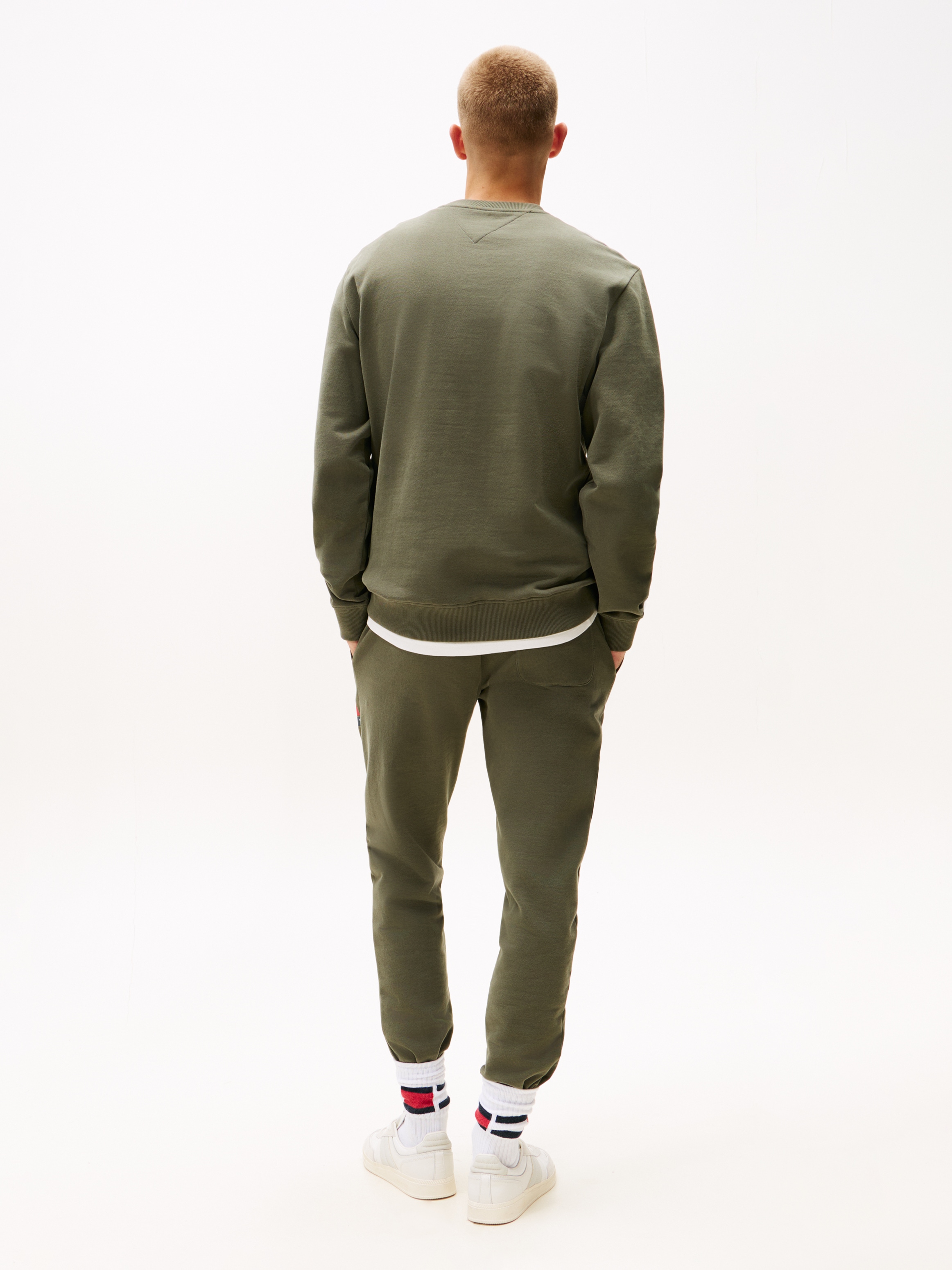 Tommy Jeans Sweatshirt »TJM RWB FLAG«, Rundhals, regular fit, Print, Rippbündchen
