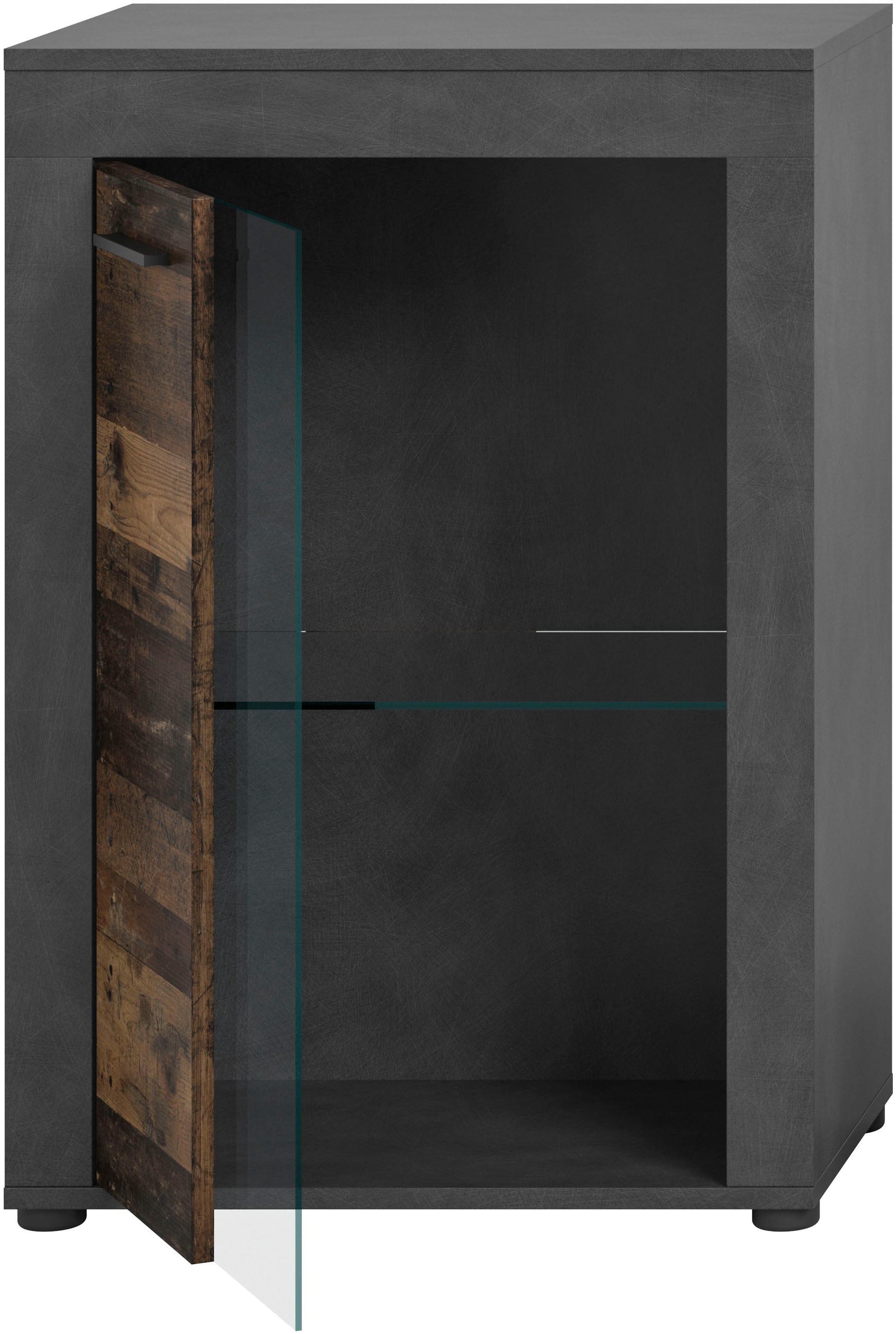 INOSIGN Vitrine »Aosta, Breite 60 cm, stehend oder hängend, in verschiedenen Farben«, Türanschlag wechselbar, 1 Glaseinlegeboden, Hängeeitrine, Standvitrine