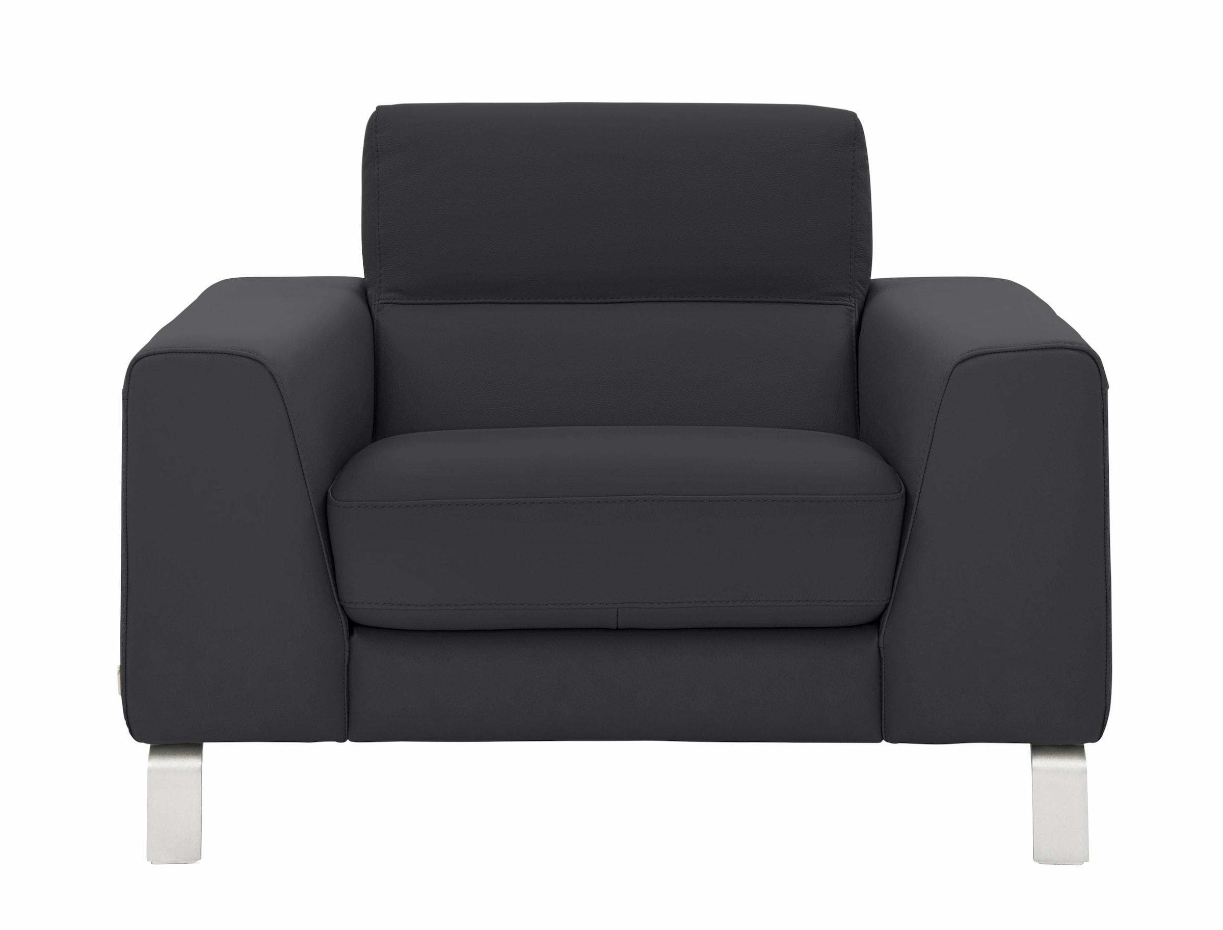 CALIA ITALIA Fauteuil »Simon Loungesessel, Designsessel, sehr bequem« in zwei Lederqualitäten