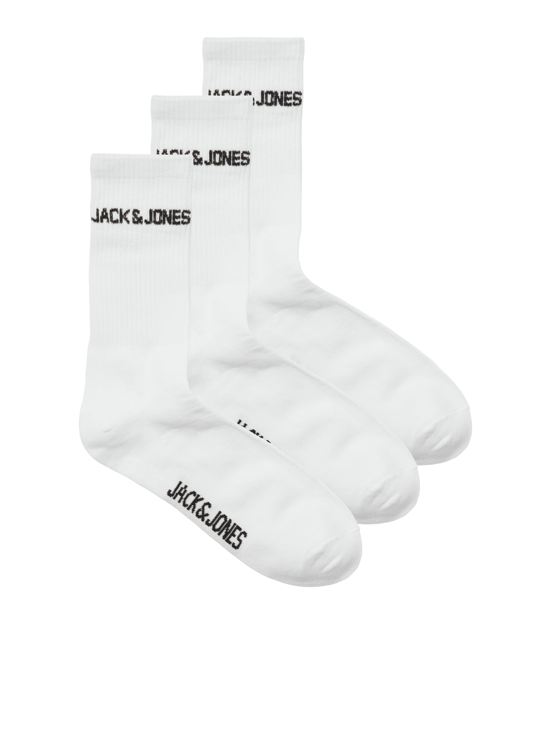 Image of Jack & Jones Freizeitsocken "JACMELVIN – Tennissocken mit Stretch, ideal kombinierbar" Packung, 3 Stk. tlg. unifarben, casual