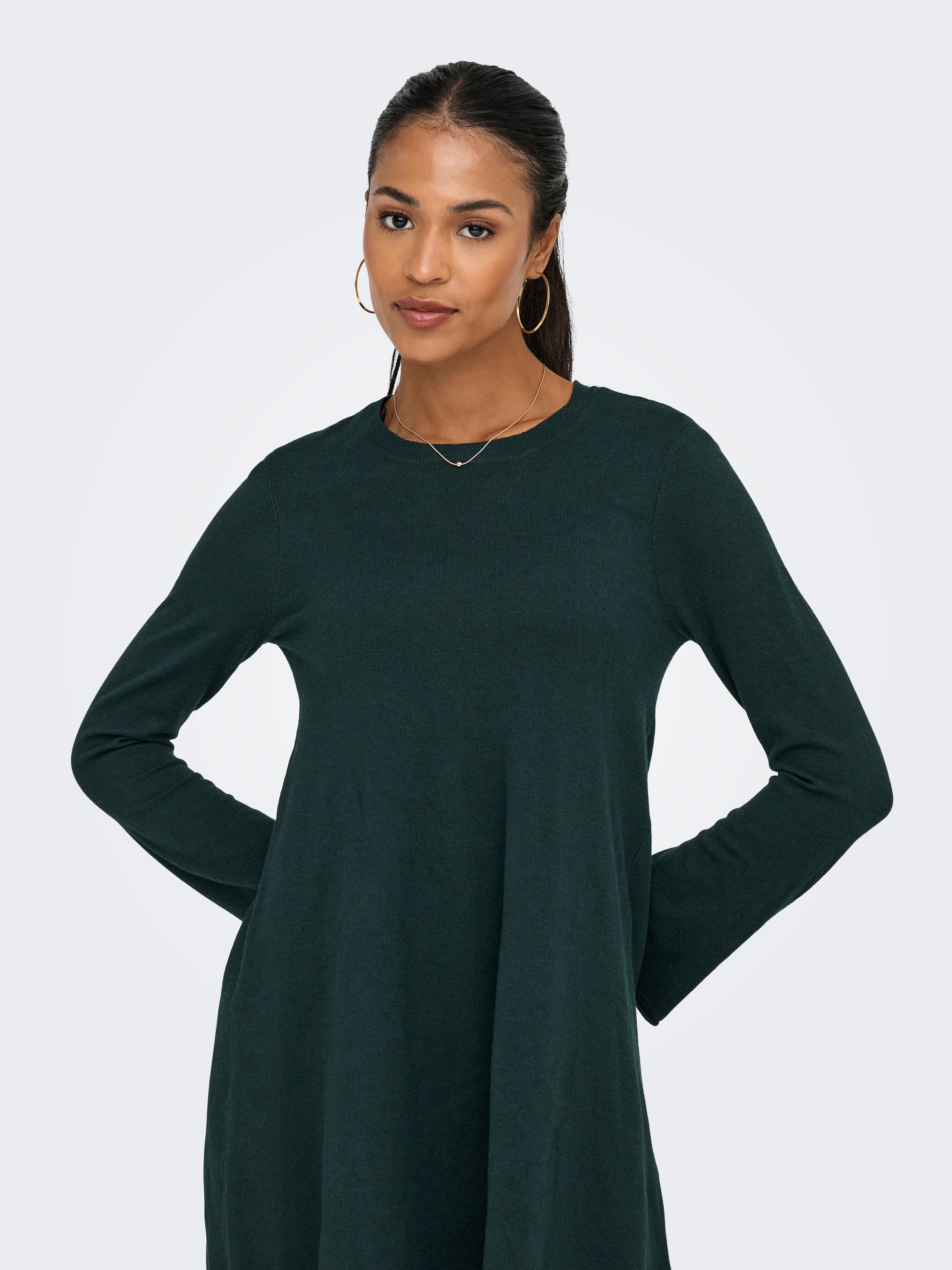 ONLY Midikleid »ONLAMALIO LIFE LS ONECK DRESS KNT«, Sommerkleid
