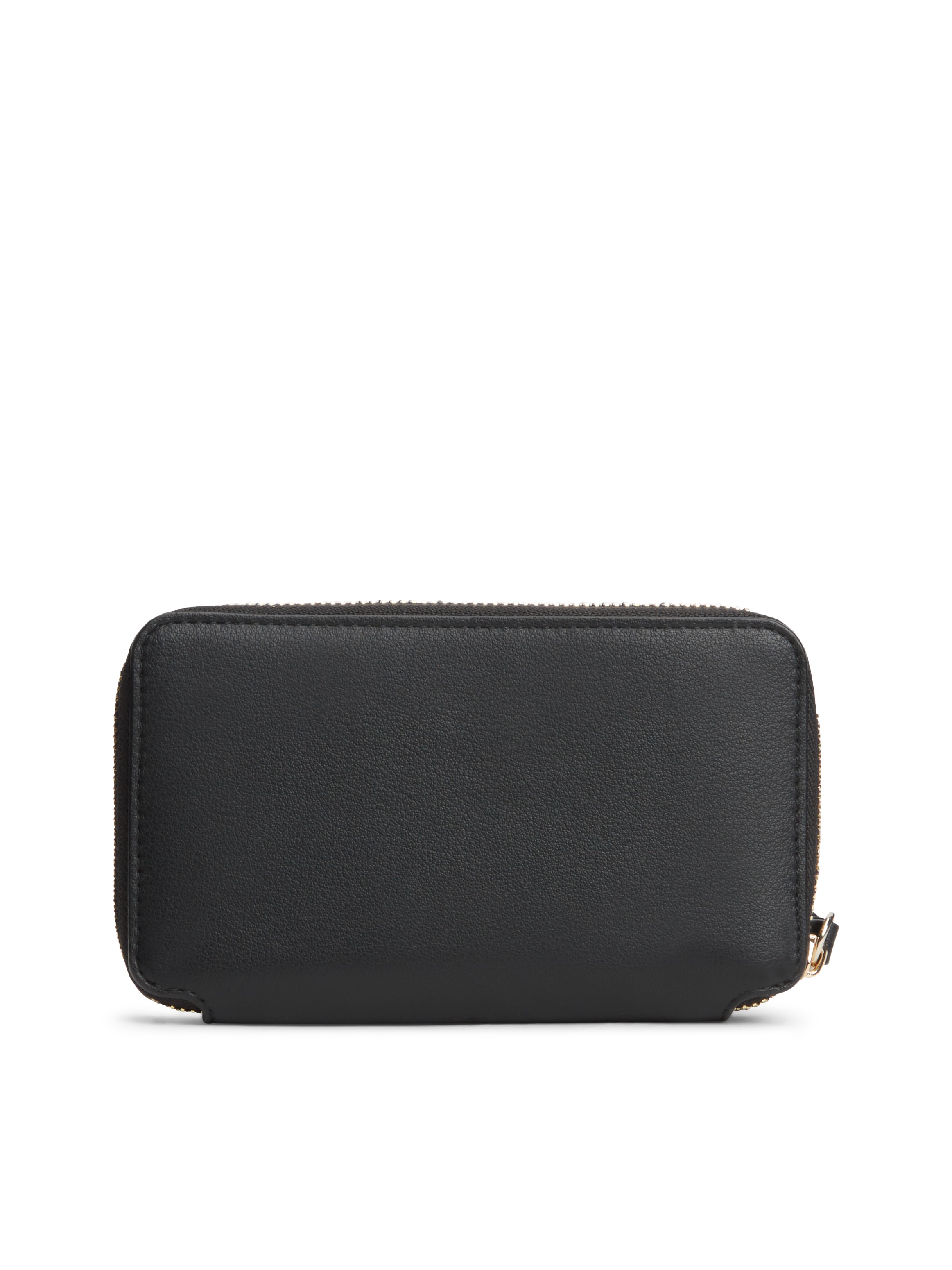 Tommy Hilfiger Geldbörse »TH LOGOTAPE COMPACT ZIP AROUND« Unisex Portemonnaie, Geldbeutel mit edlem TH-Logoelement