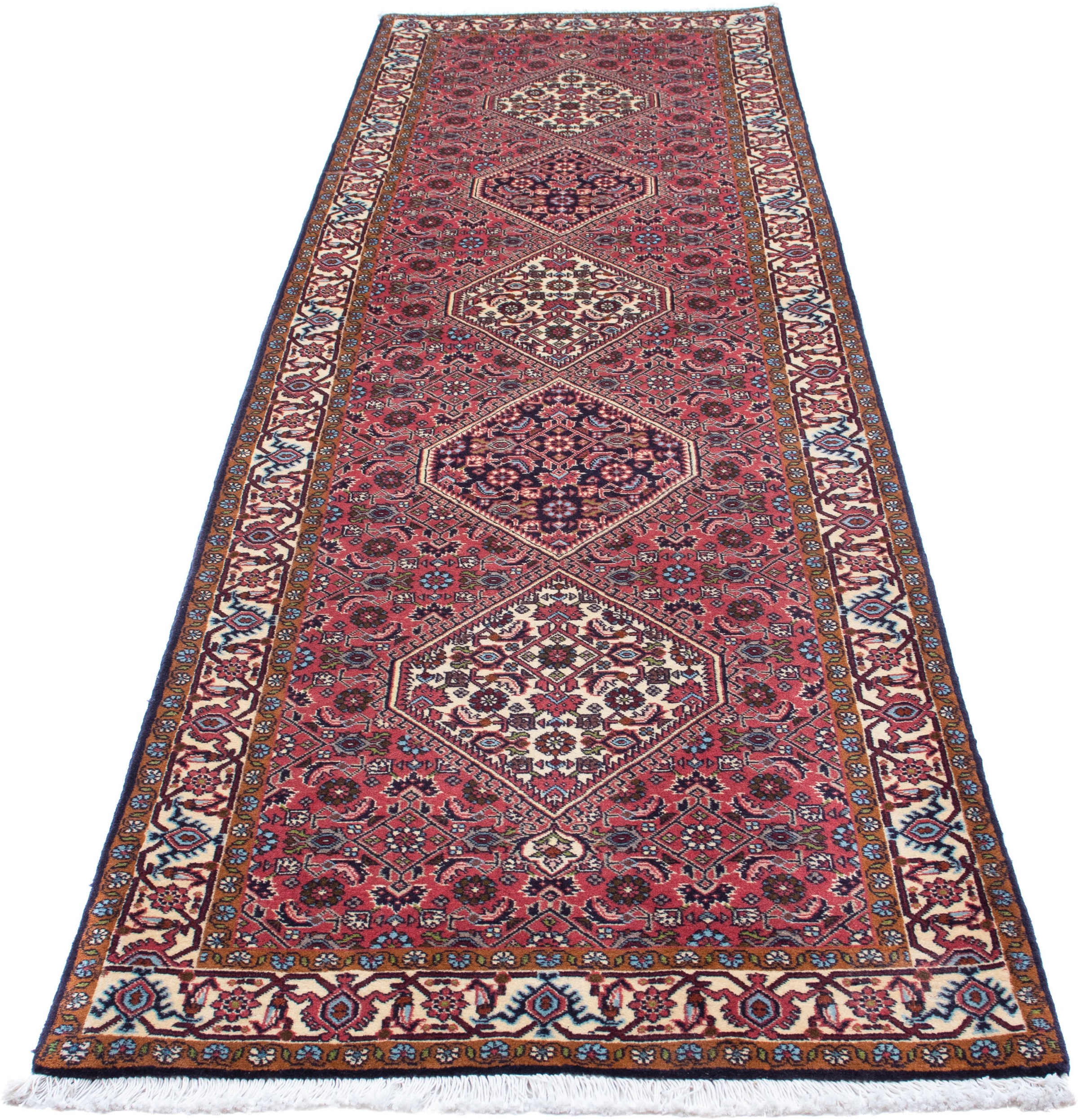 Image of morgenland Orientteppich »Perser - Bidjar - 308 x 81 cm - hellrot«, rechteckig, 15 mm Höhe, Wohnzimmer, Handgeknüpft, Einzelstück mit Zertifikat bei Ackermann Versand Schweiz