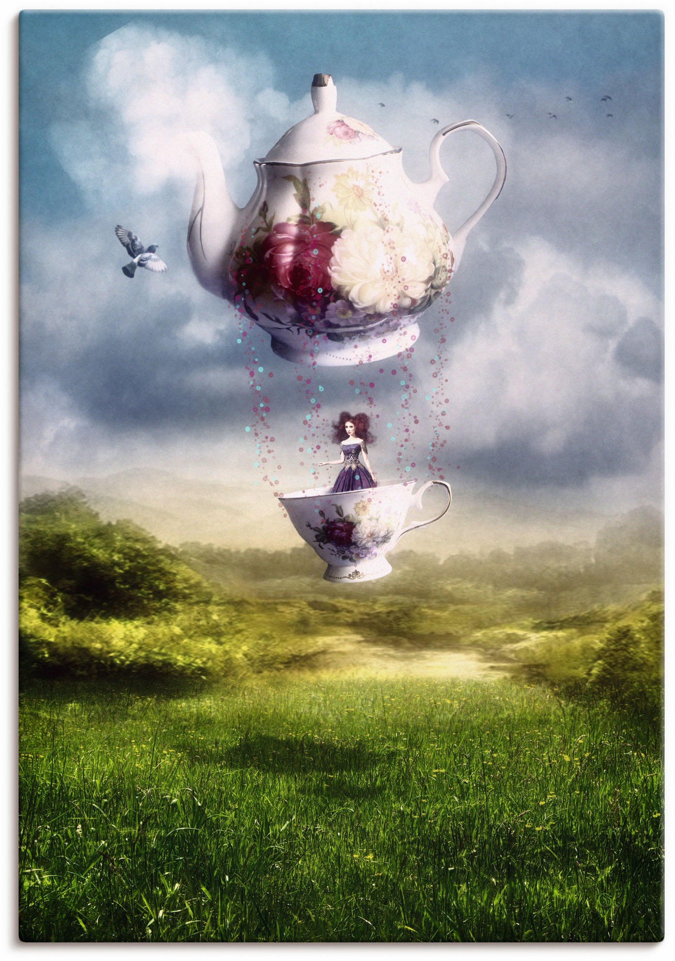 Image of Artland Wandbild »Das Unerwartete«, Märchenbilder, (1 St.), in vielen Grössen & Produktarten - Alubild / Outdoorbild für den Aussenbereich, Leinwandbild, Poster, Wandaufkleber / Wandtattoo auch für Badezimmer geeignet bei Ackermann Versand Schweiz